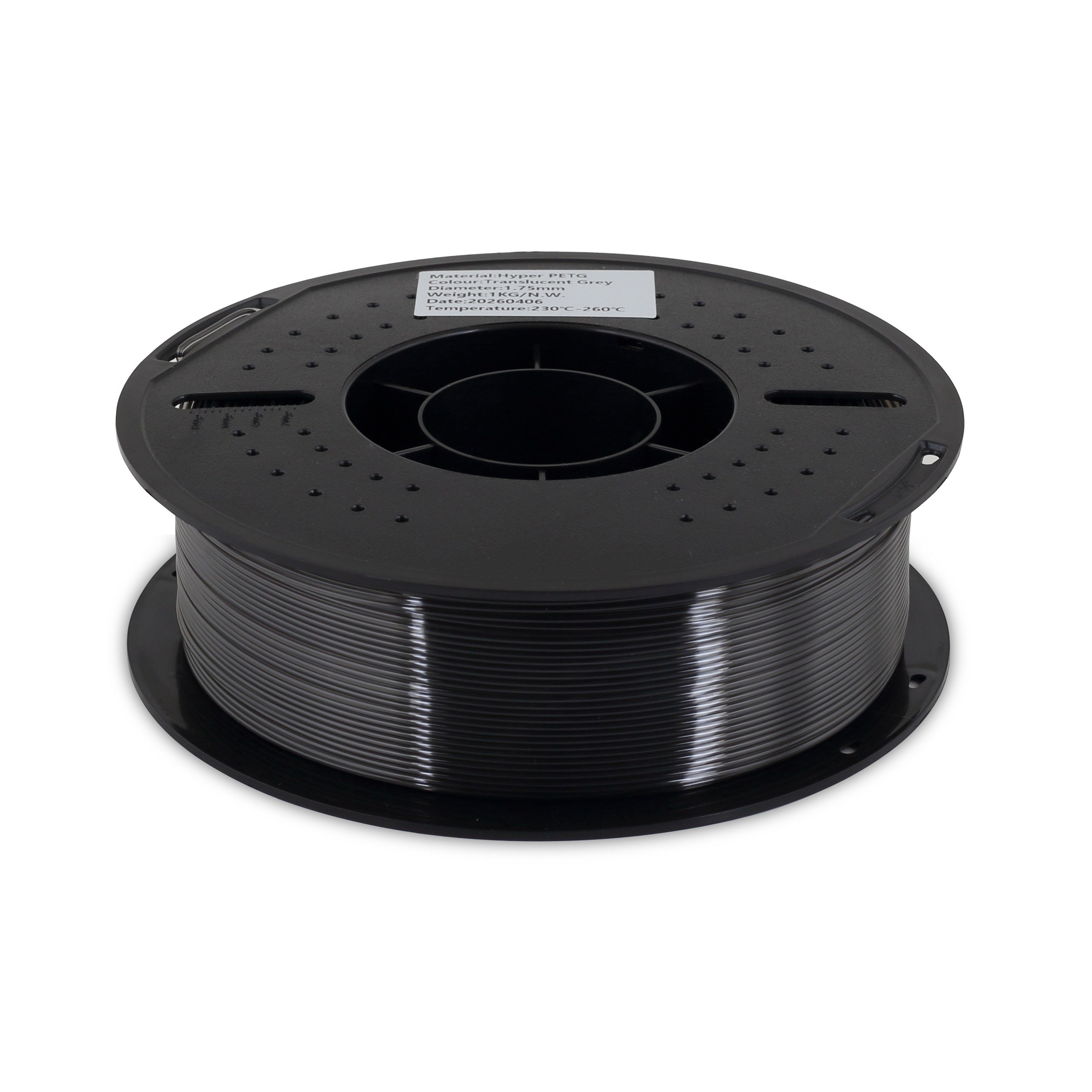 Filamix Hyper PETG Tanslucent Grey Filament 1.75mm 1 Kg
