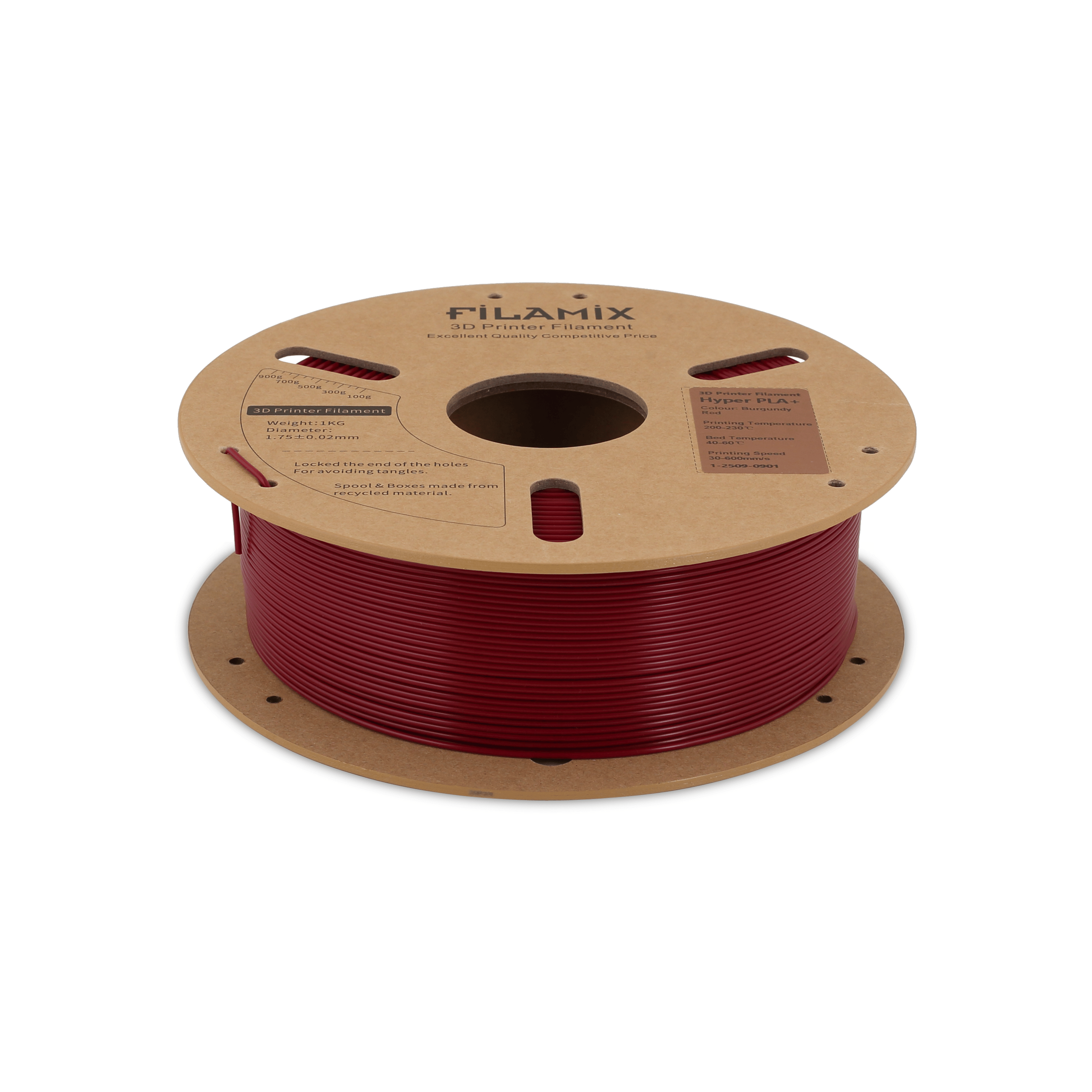 Filamix Hyper Speed PLA+ Bordo Kırmızı 1.75mm 1 Kg