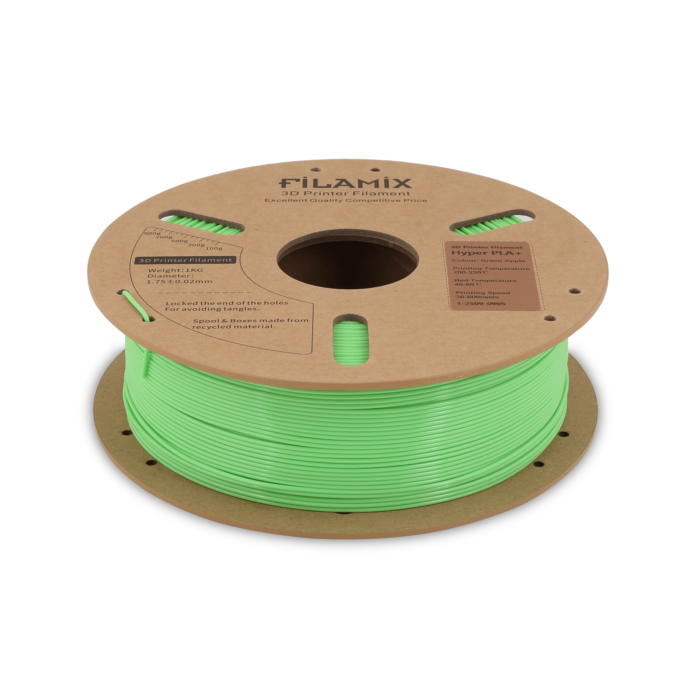 Filamix Hyper Speed Pla+ Green Apple Filament 1.75mm 1 Kg