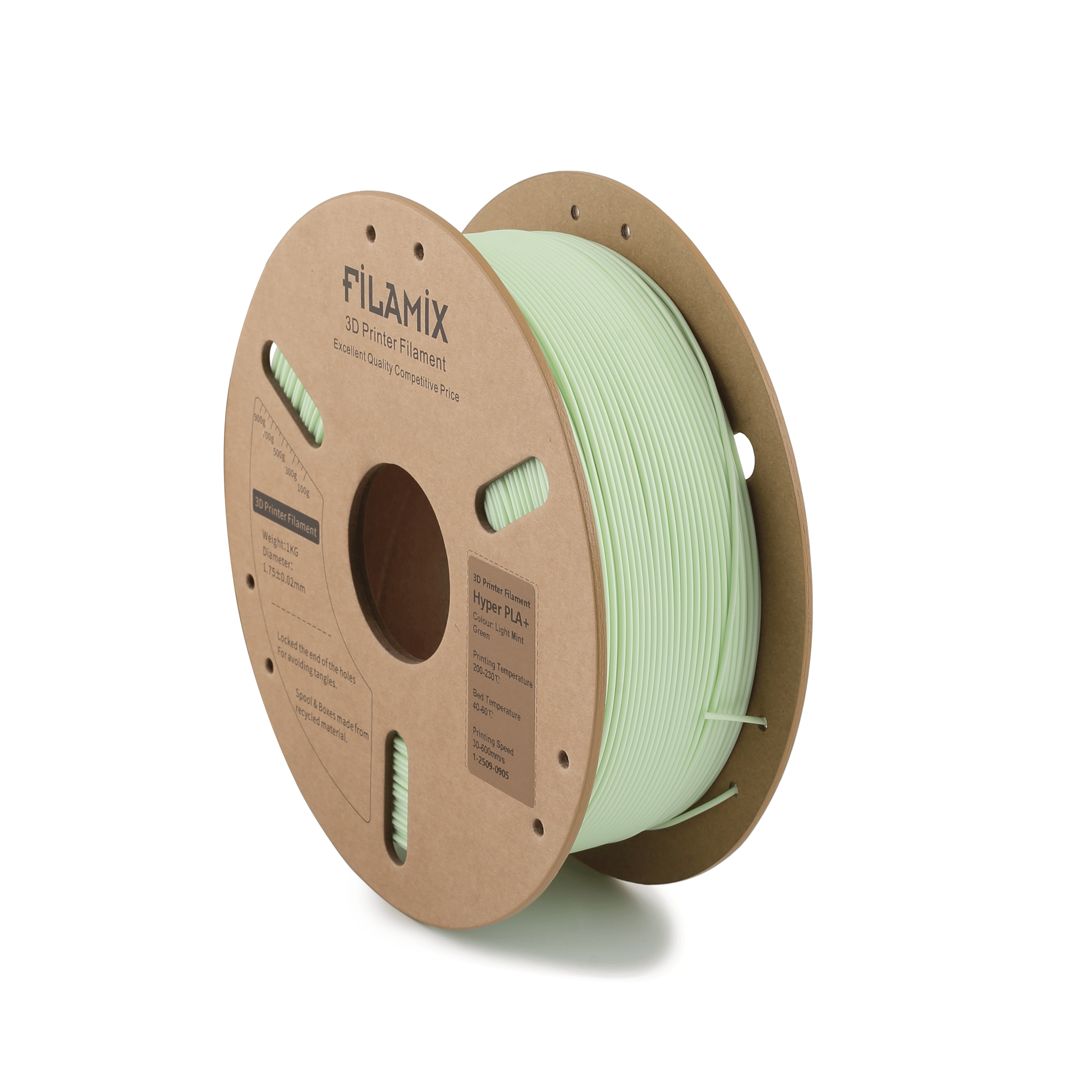 Filamix Hyper Speed Pla+ Light Mit Green Filament 1.75mm 1 Kg