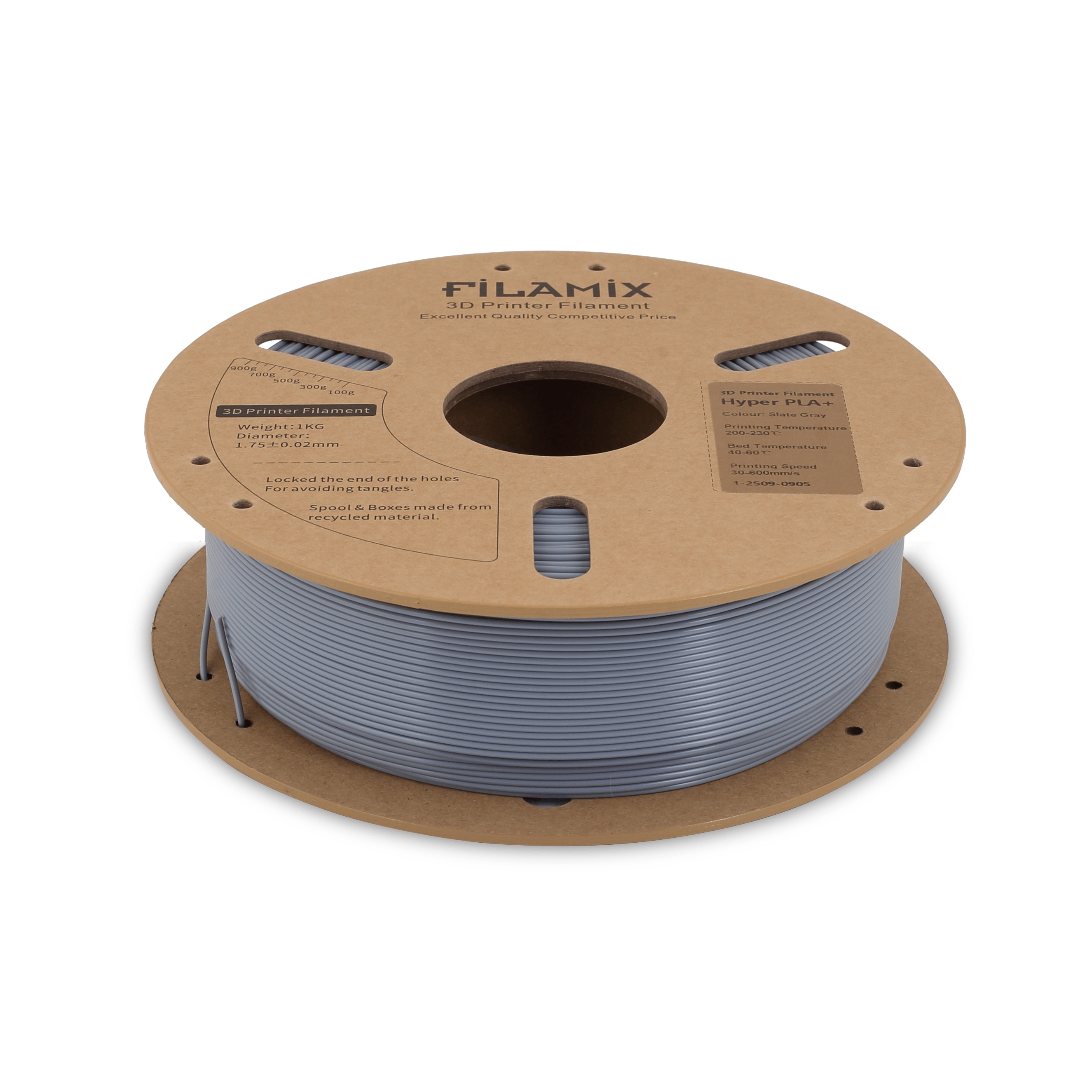 Filamix Hyper Speed Pla+ Slate Grey Filament 1.75mm 1 Kg