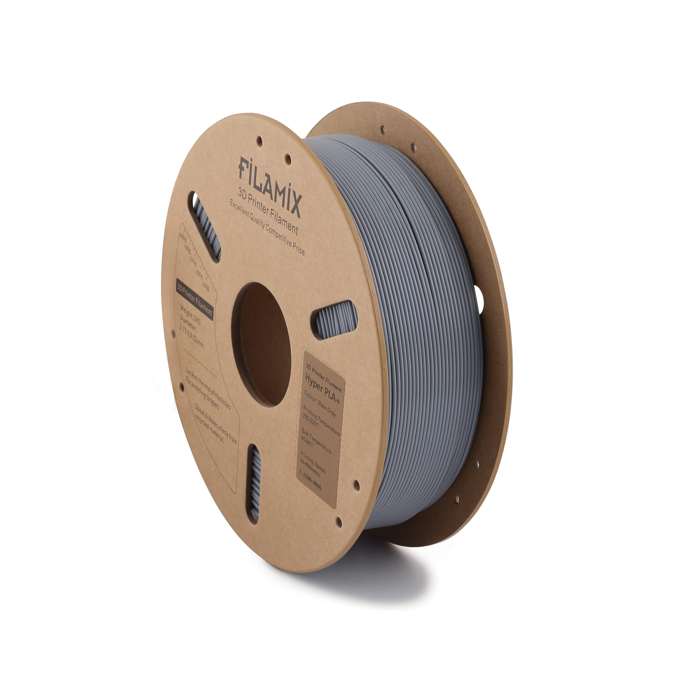Filamix Hyper Speed Pla+ Slate Grey Filament 1.75mm 1 Kg