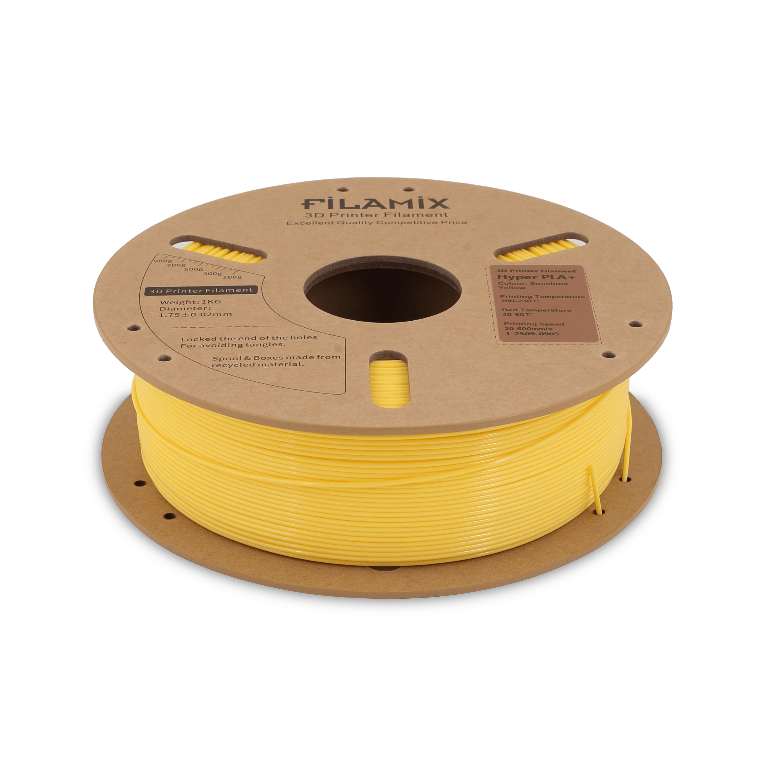 Filamix Hyper Speed PLA+ Sunshine Yellow 1.75mm 1 Kg