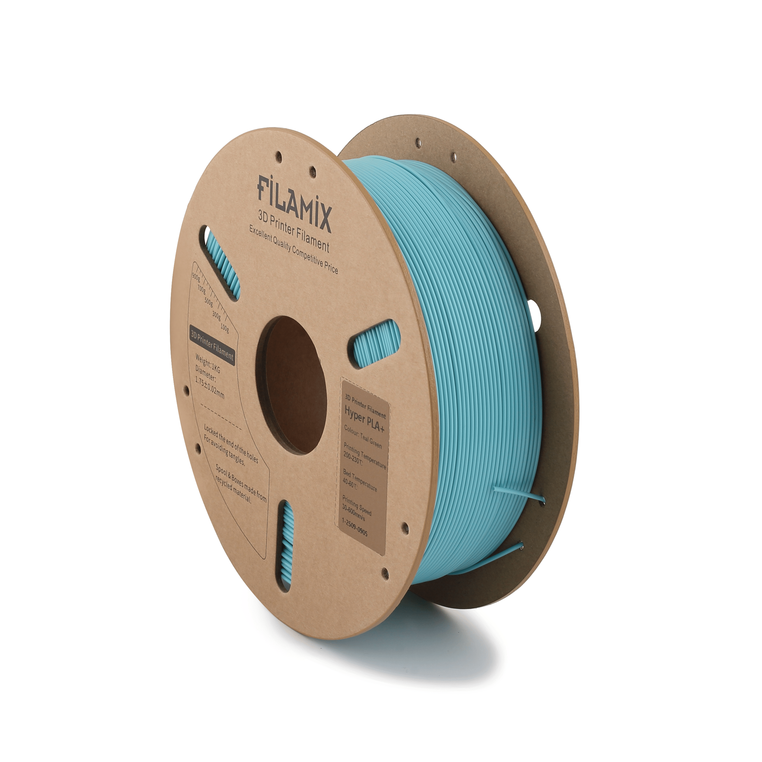 Filamix Hyper Speed Pla+ Teal Green Filament 1.75mm 1 Kg