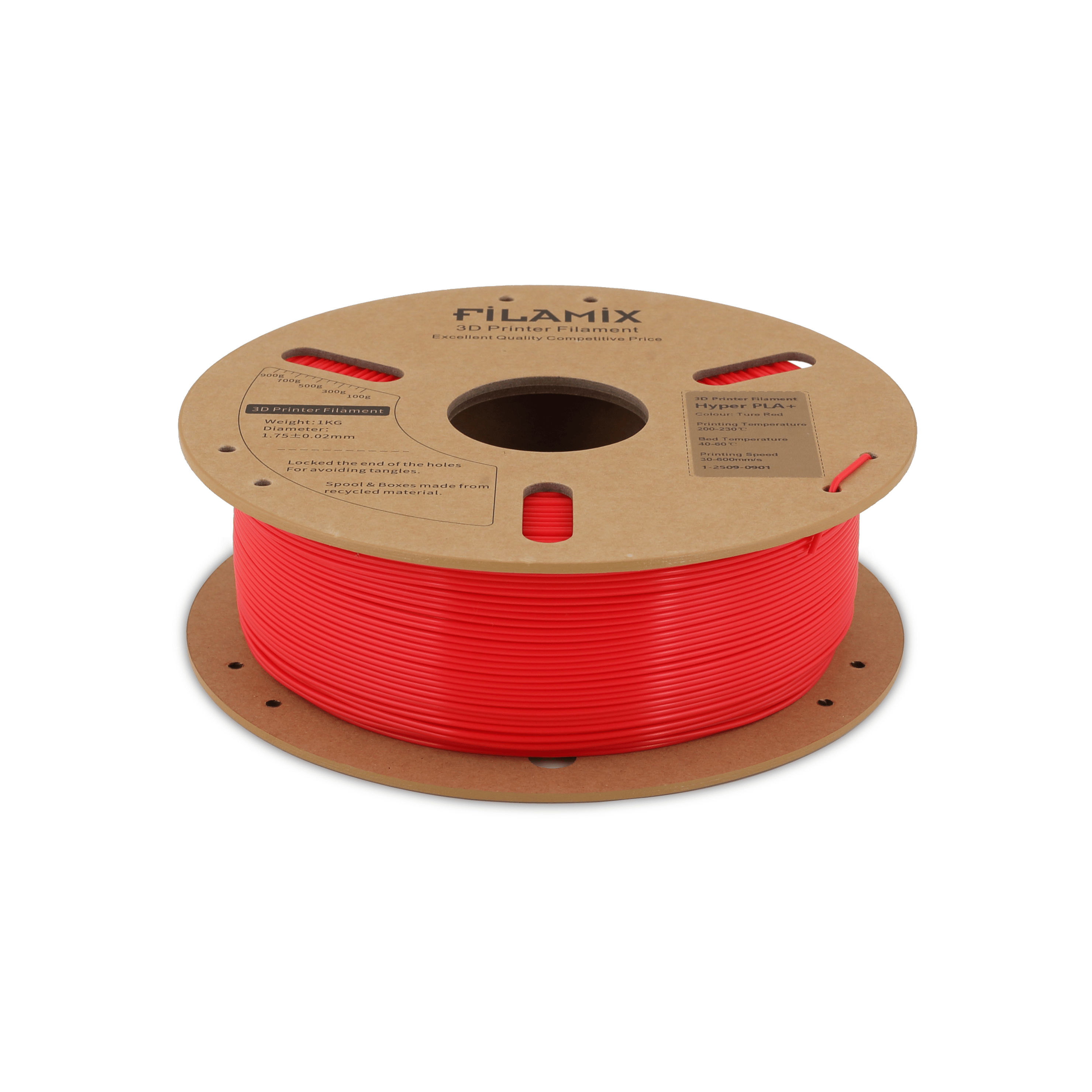 Filamix Hyper Speed PLA+ Ture kırmızı 1.75mm 1 Kg