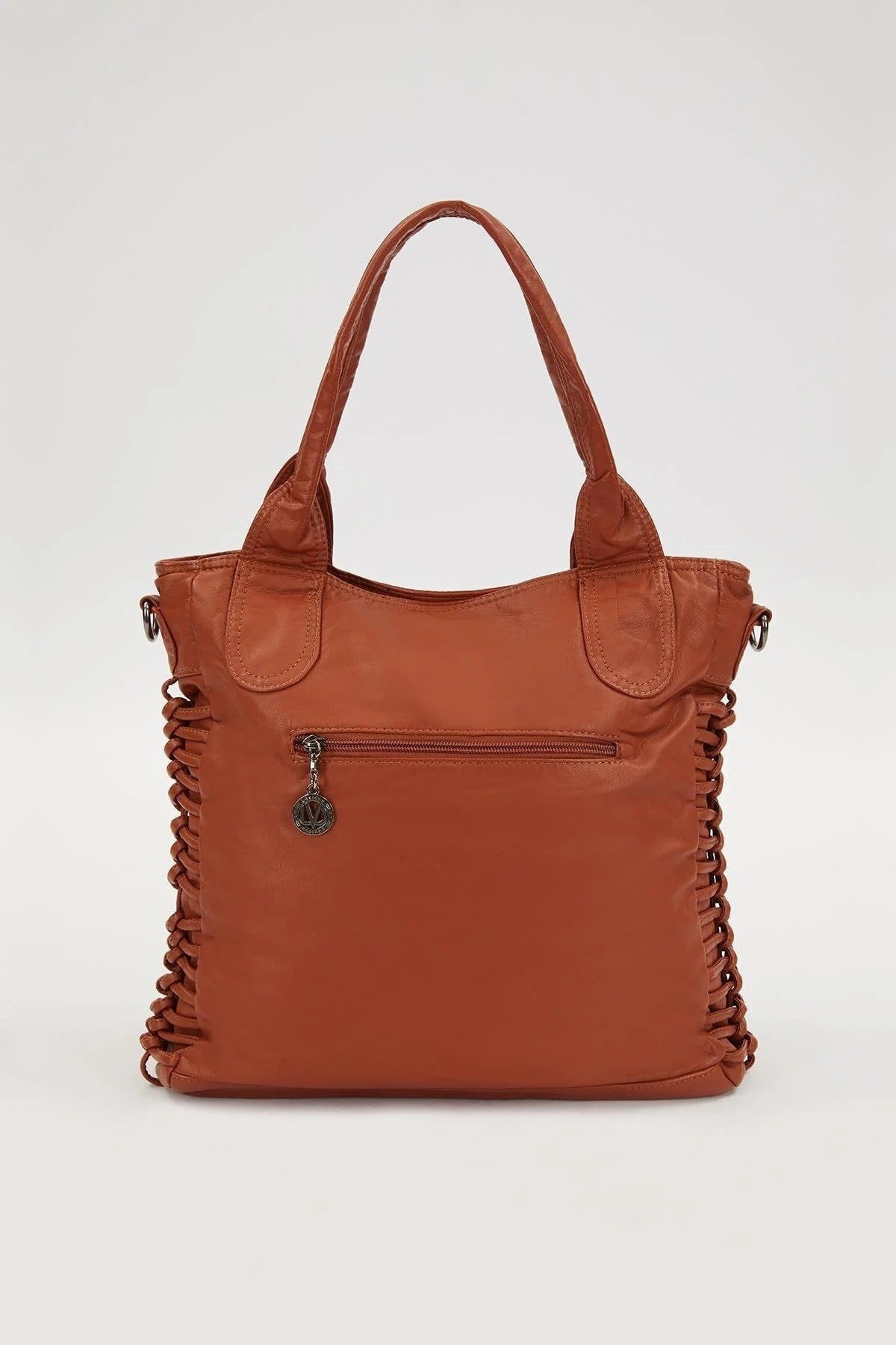 Büyük Boy Günlük Salaş Tasarım Kadın Omuz Çantası LV930268 Taba