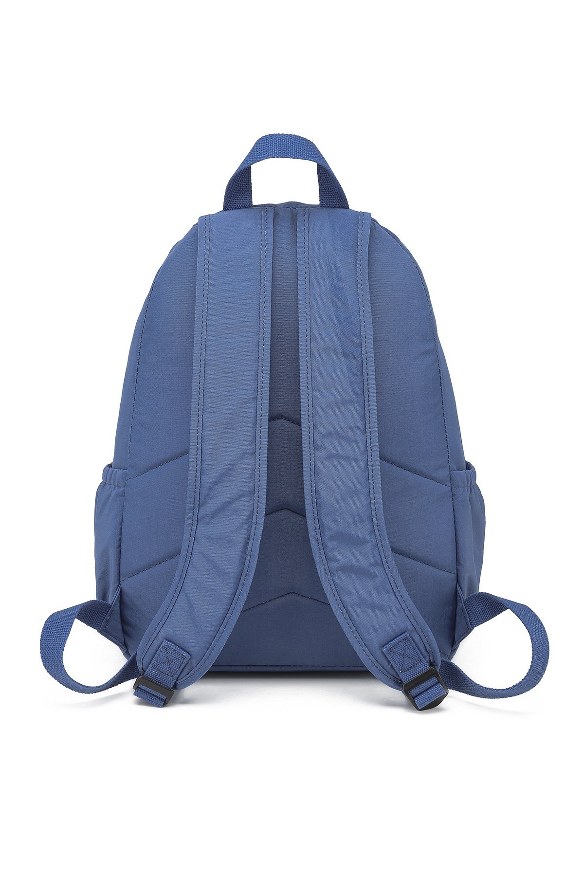Büyük Boy Laptop Bölmeli Su Geçirmez Krınkıl Kumaş Okul Çantası Mavi