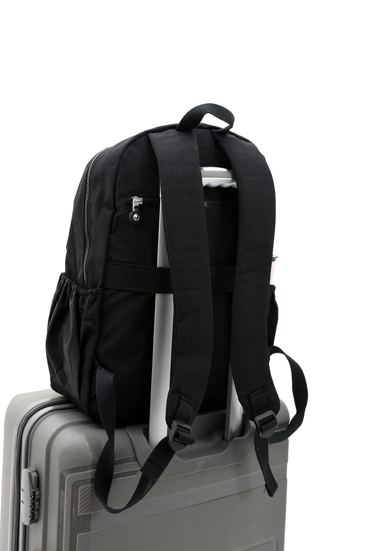 Çok Cepli Kadın Sırt Çantası Büyük Boy Okul ve Günlük HV3016 Black