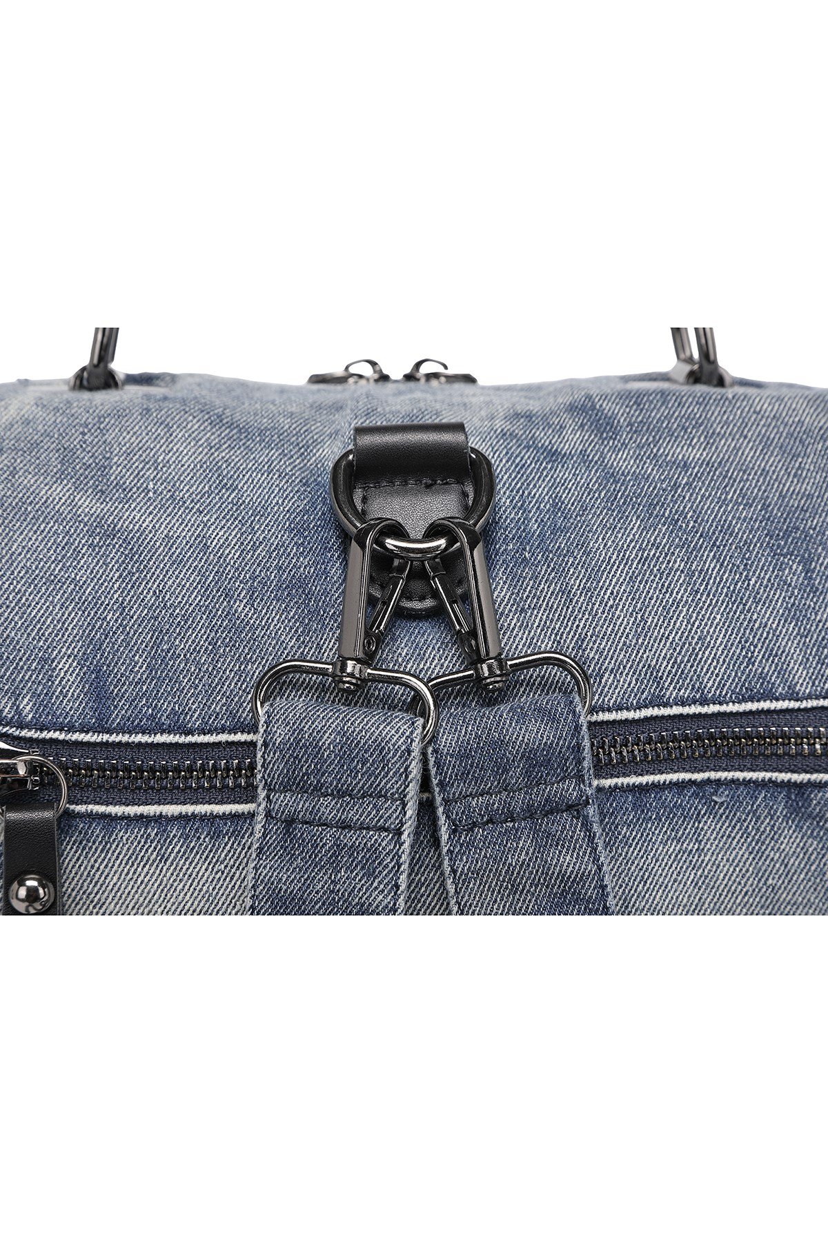 Denim Kot Kumaşı Kadın Sırt Çantası Barcelona 3218