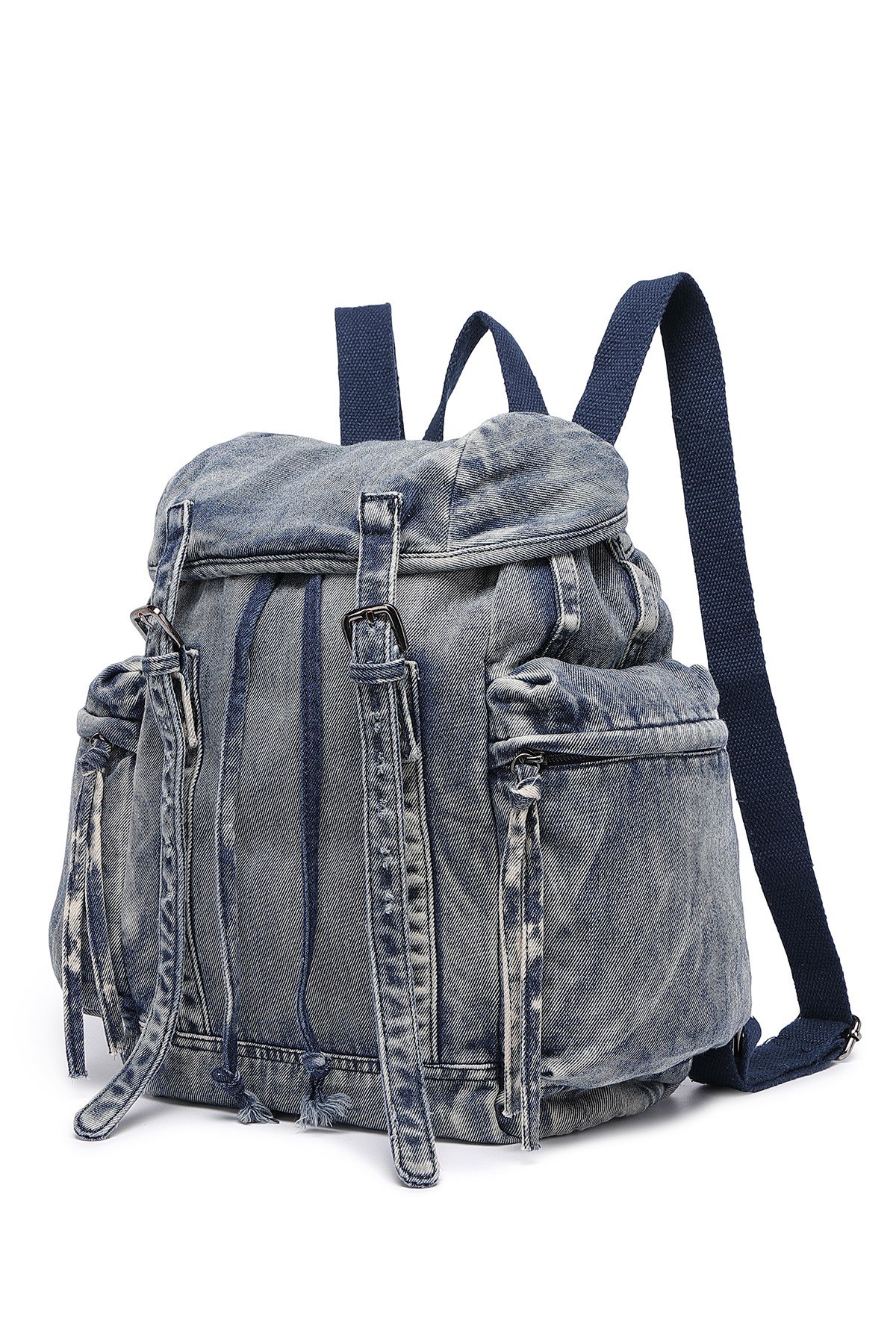 Denim Kot Kumaşı Kadın Sırt Çantası Barcelona 3217