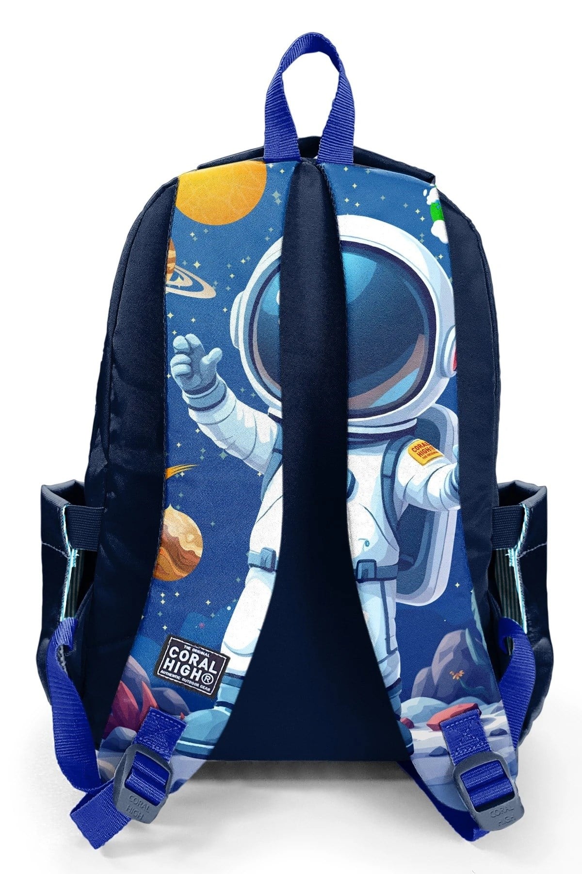 Erkek Çocuk Lacivert Astronot Desenli 3’lü Okul Çanta Seti SET0133252