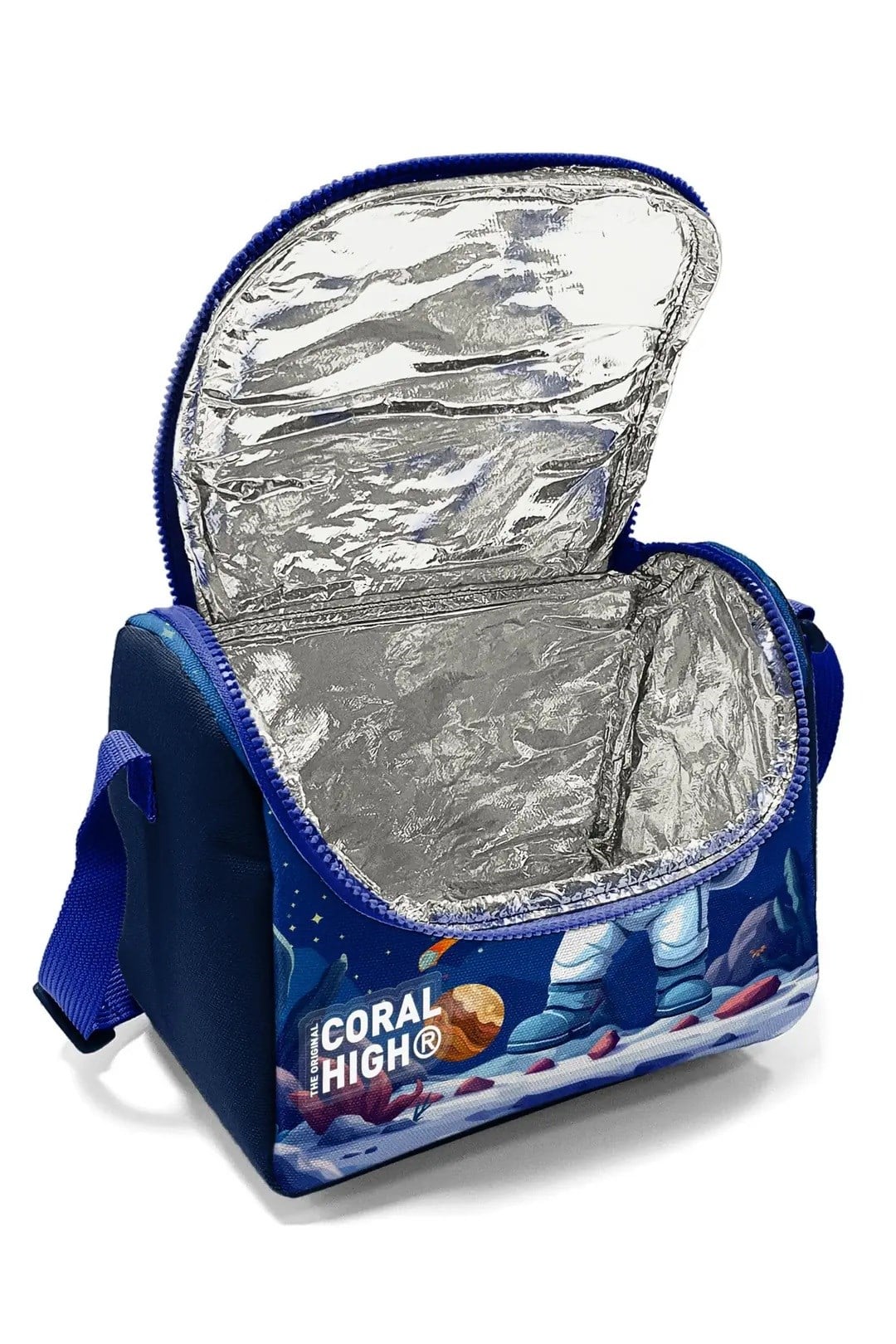 Erkek Çocuk Lacivert Astronot Desenli 3’lü Okul Çanta Seti SET0133252