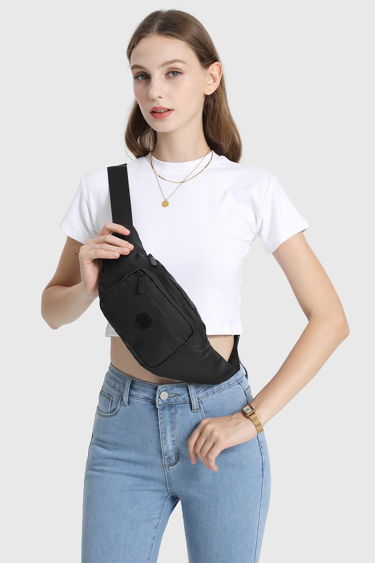Gumi Kumaş Smart Bags Uniseks Bodybag Bel Çantası 8762