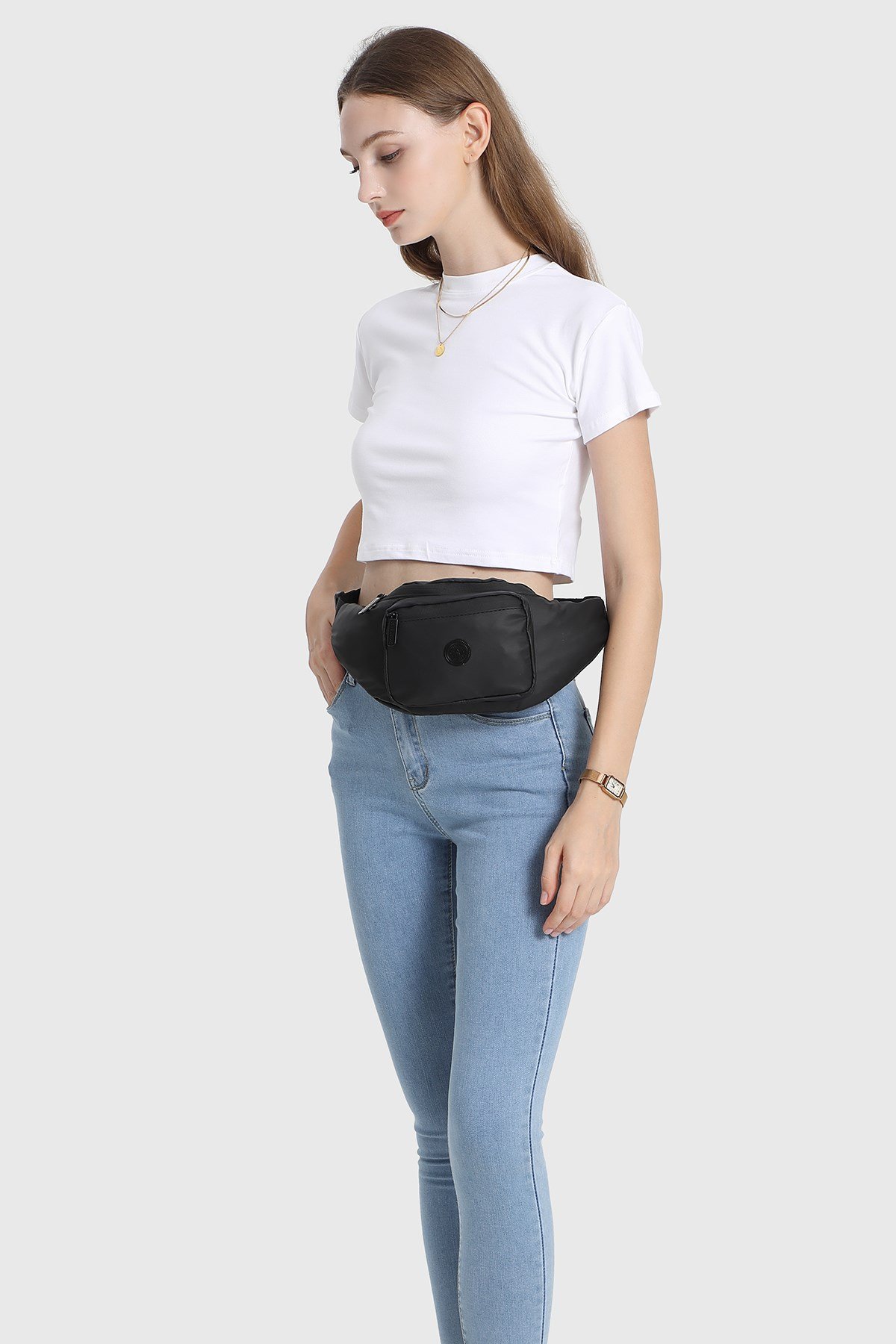 Gumi Kumaş Smart Bags Uniseks Bodybag Bel Çantası 8762