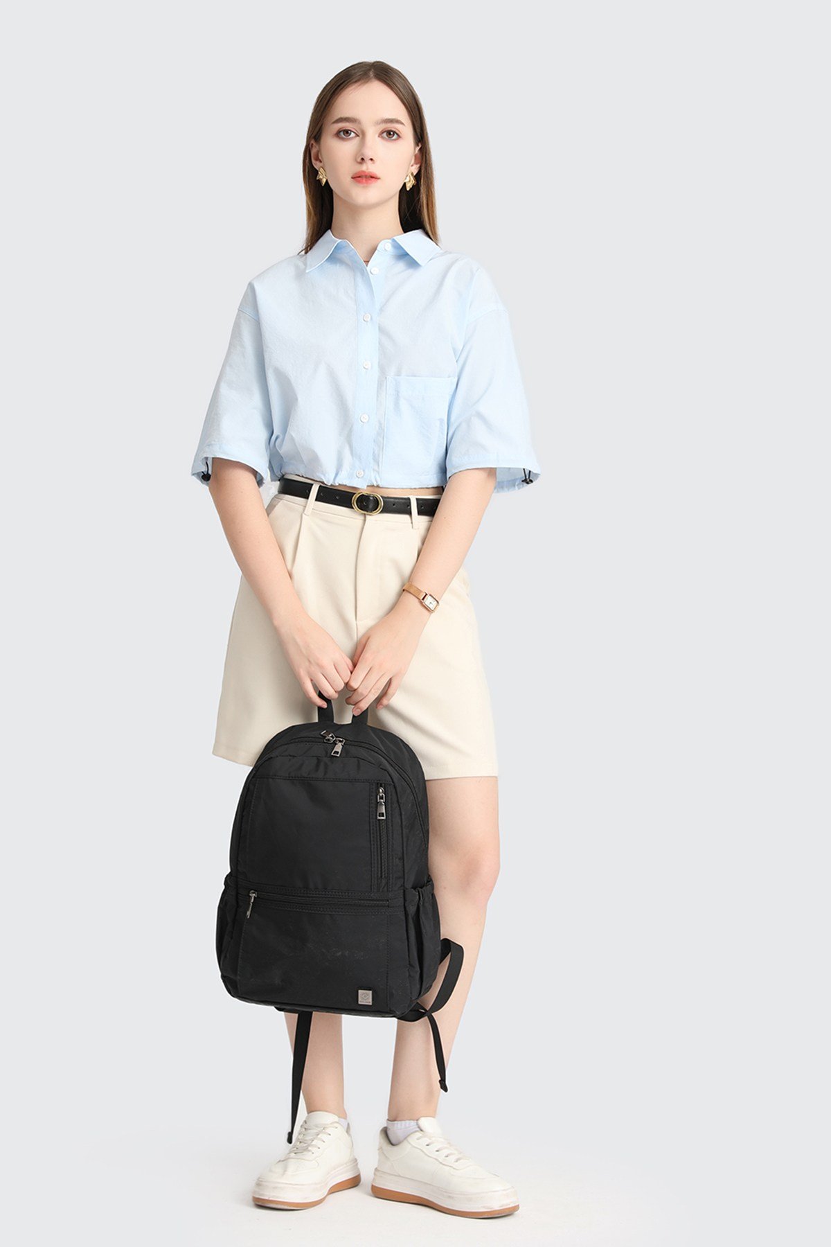 Gumi Siyah Unisex Body Bag Smb8655