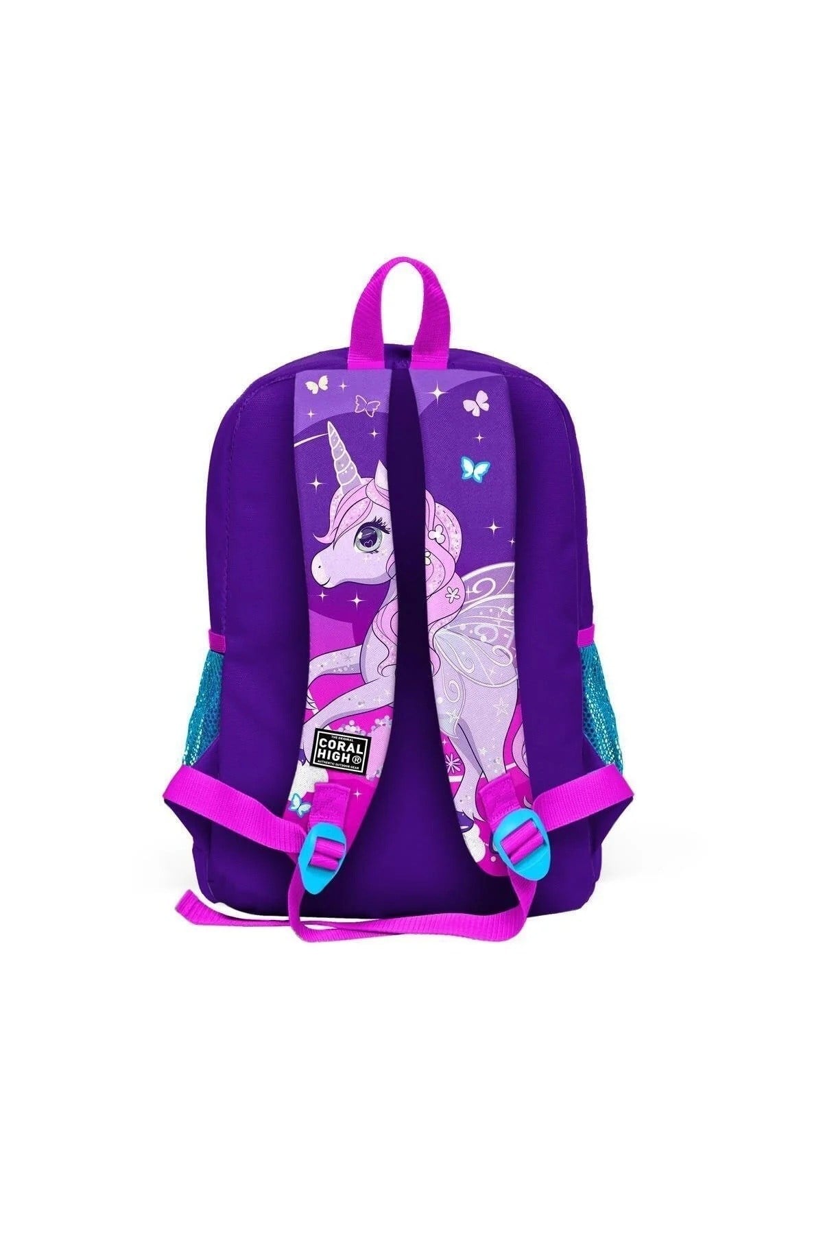 Kids Mor Pembe Unicorn Desenli 3’lü Okul Çanta Seti SET0123708