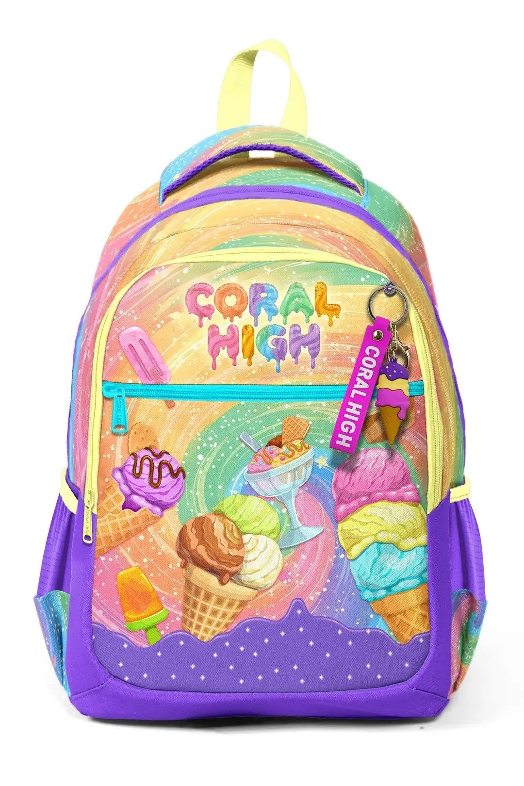 Kız Çocuk Milka Dondurma Desenli 3’lü Okul Çanta Seti SET0133254