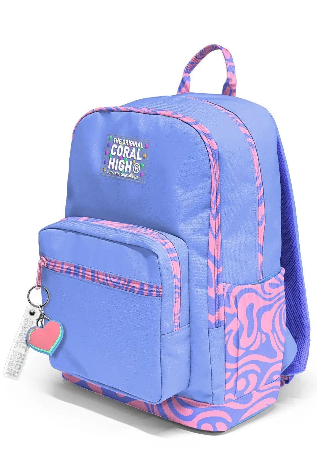 Kız Çocuk Milka Geometrik Desenli 3’lü Okul Çanta Seti SET0133227