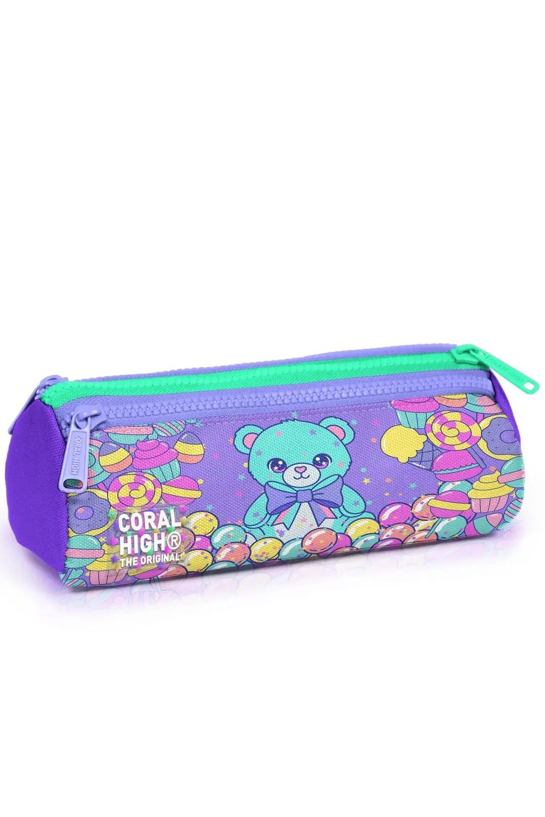 Kız Çocuk Milka Şeker Ayıcık Desenli Desenli 3’lü Okul Çanta Seti SET0133205