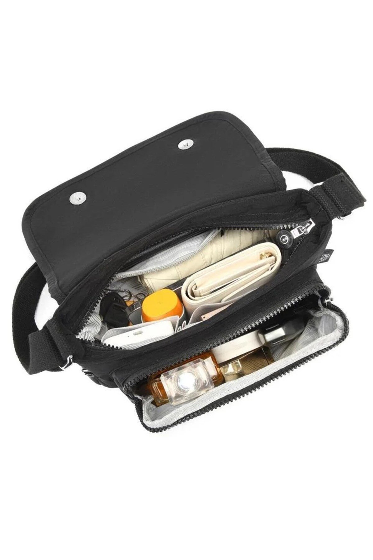 Krinkıl Kumaş Kadın Postacı Çantası Smart Bags 1148