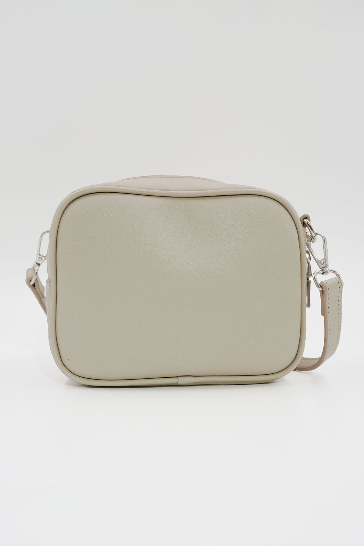 Küçük Boy  Crossbody Çapraz Askılı Kadın Omuz Çantası Bej
