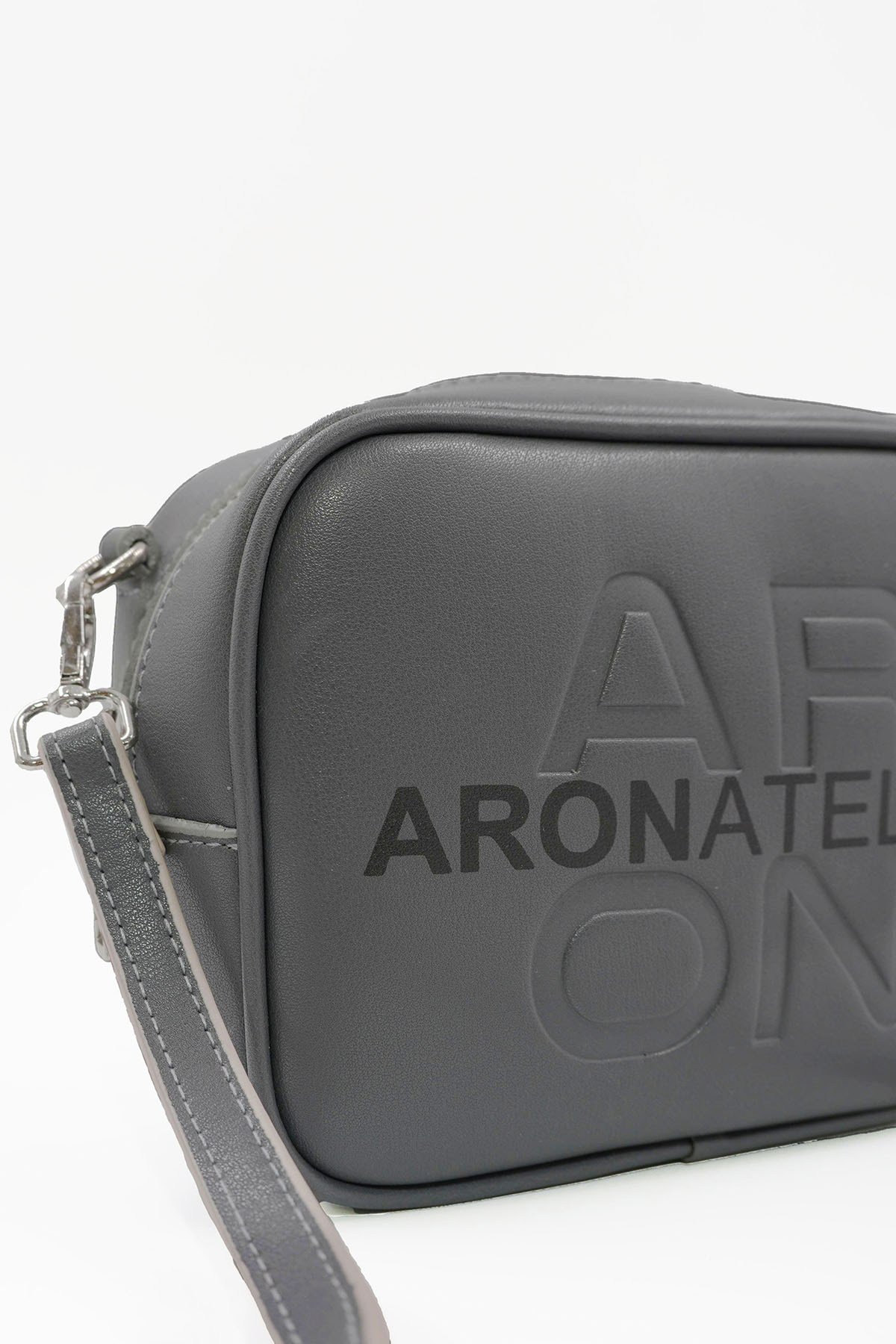 Küçük Boy  Crossbody Çapraz Askılı Kadın Omuz Çantası Gri