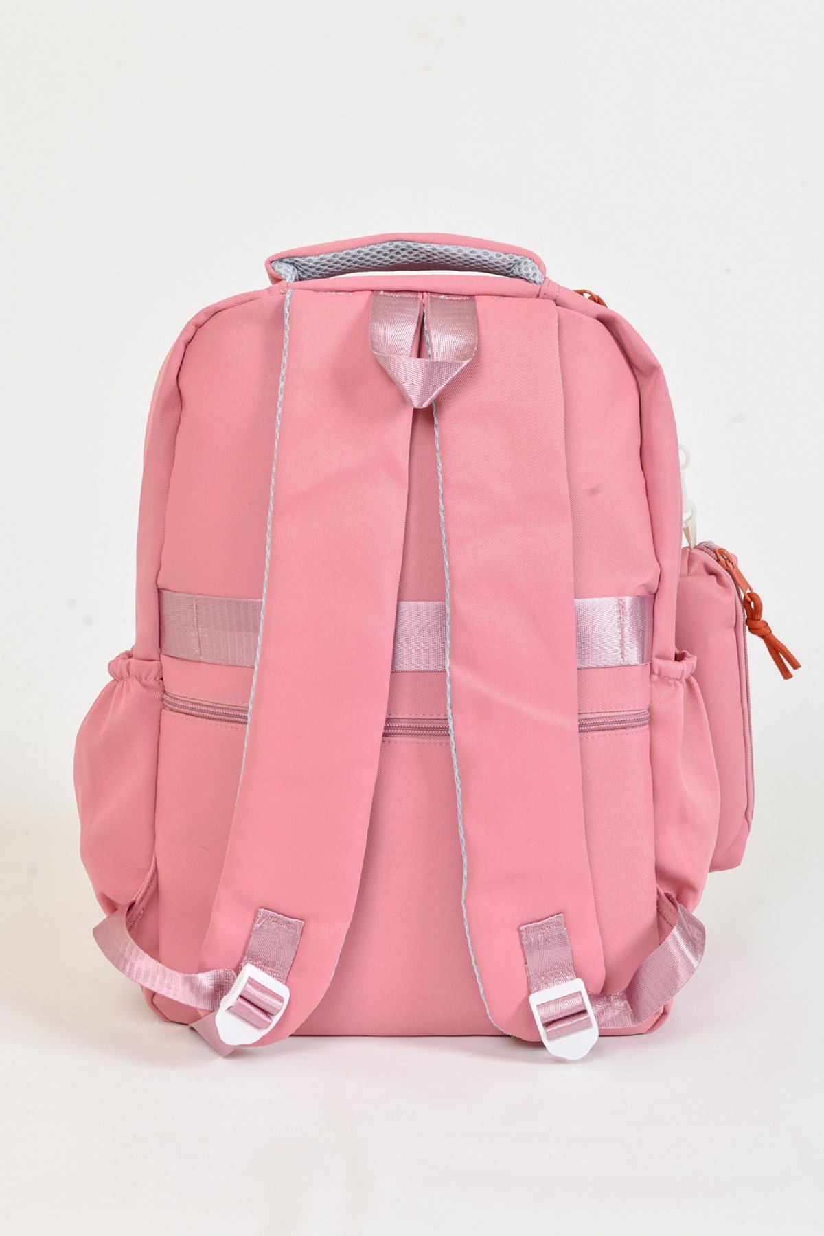 Küçük Çanta Detaylı Okul Çantası Koyu Pembe
