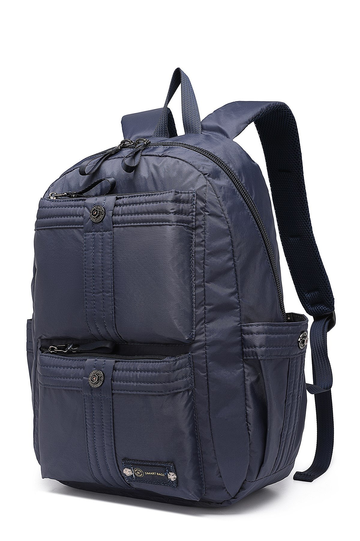Smart Bags Büyük Boy Laptop Bölmeli Günlük ve Okul İçin Uygun Su Geçirmez Sırt Çantası 8714 Lacivert