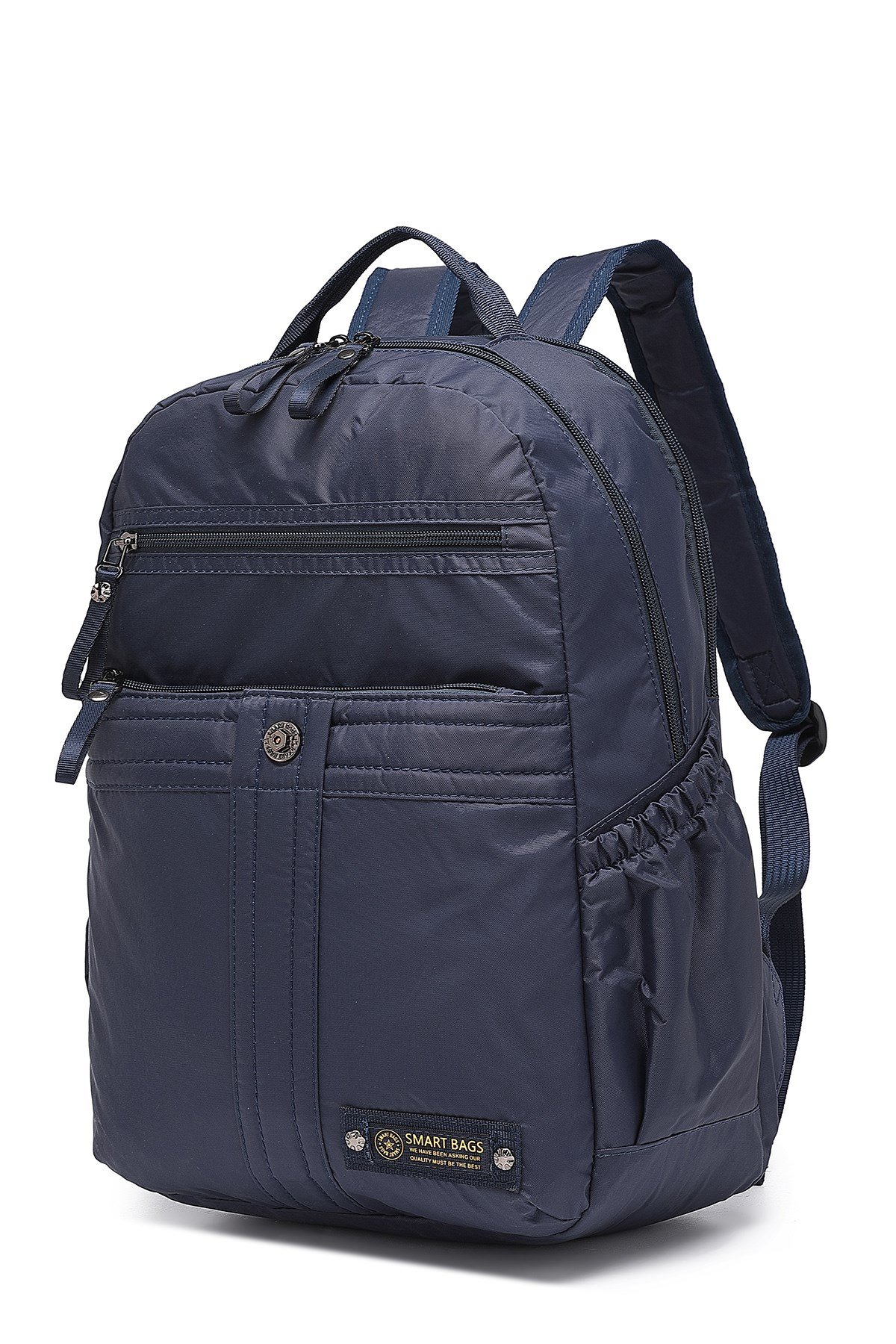 Smart Bags Büyük Boy Laptop Bölmeli Günlük ve Okul İçin Uygun Su Geçirmez Sırt Çantası 8718 Lacivert