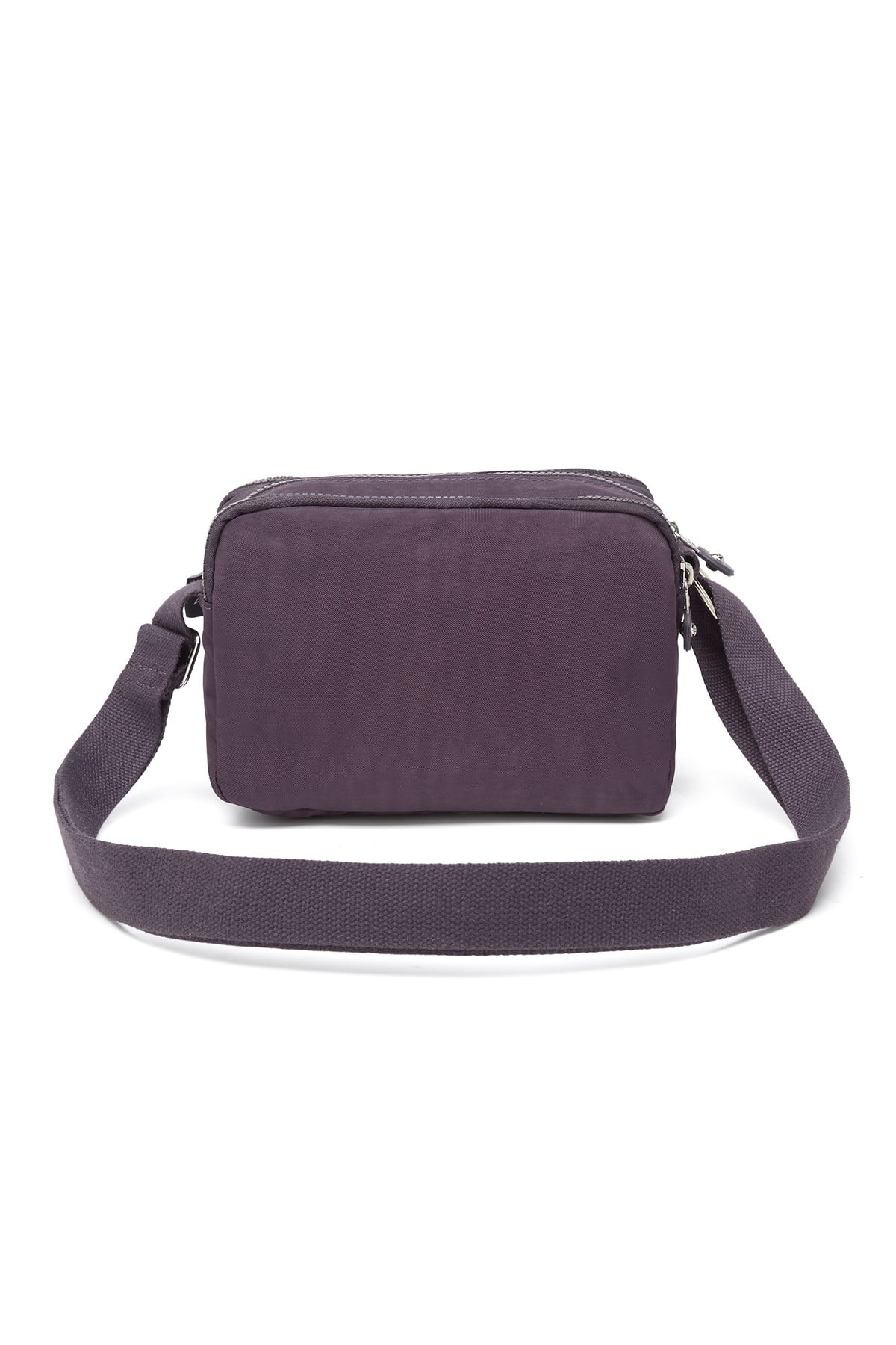 Smart Bags Günlük Küçük Boy Su Geçirmez Hafif Krınkıl Kumaş Kadın Omuz Çantası Mürdüm