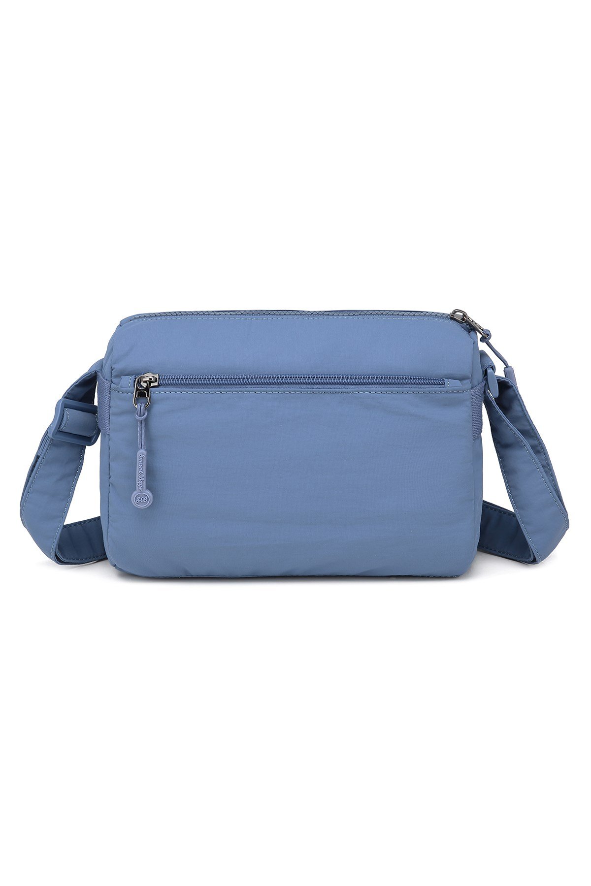 Smart Bags Jeans Mavi Kadın Omuz Çantası Hafif Kumaş Çok Cepli Çapraz Uzun Askılı