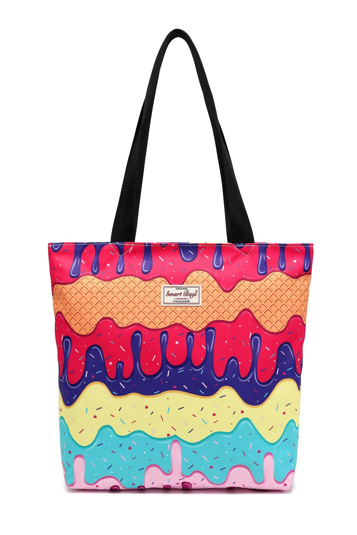 Smart Bags Printed Edition Kadın Günlük Hafif Kumaş Omuz Çantası Cream