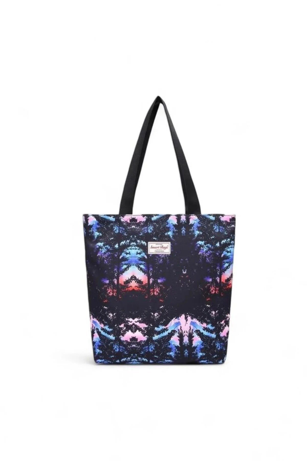 Smart Bags Printed Edition Kadın Günlük Hafif Kumaş Omuz Çantası Orman