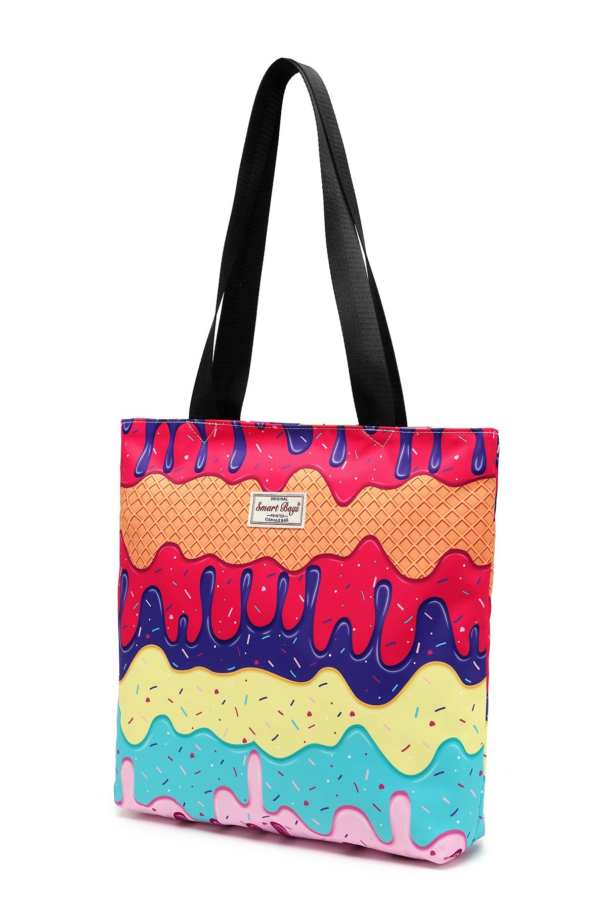 Smart Bags Printed Edition Kadın Günlük Hafif Kumaş Omuz Çantası Cream