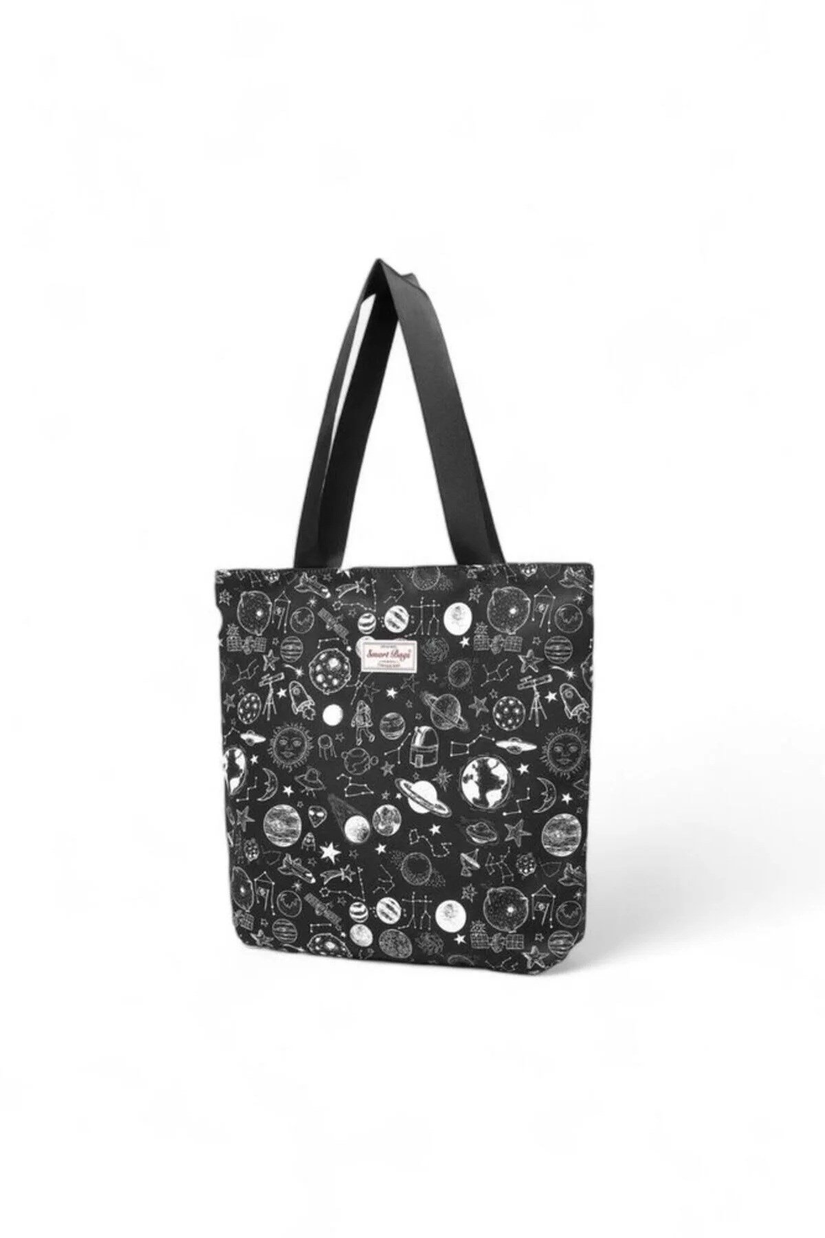 Smart Bags Printed Edition Kadın Günlük Hafif Kumaş Omuz Çantası Galaksi
