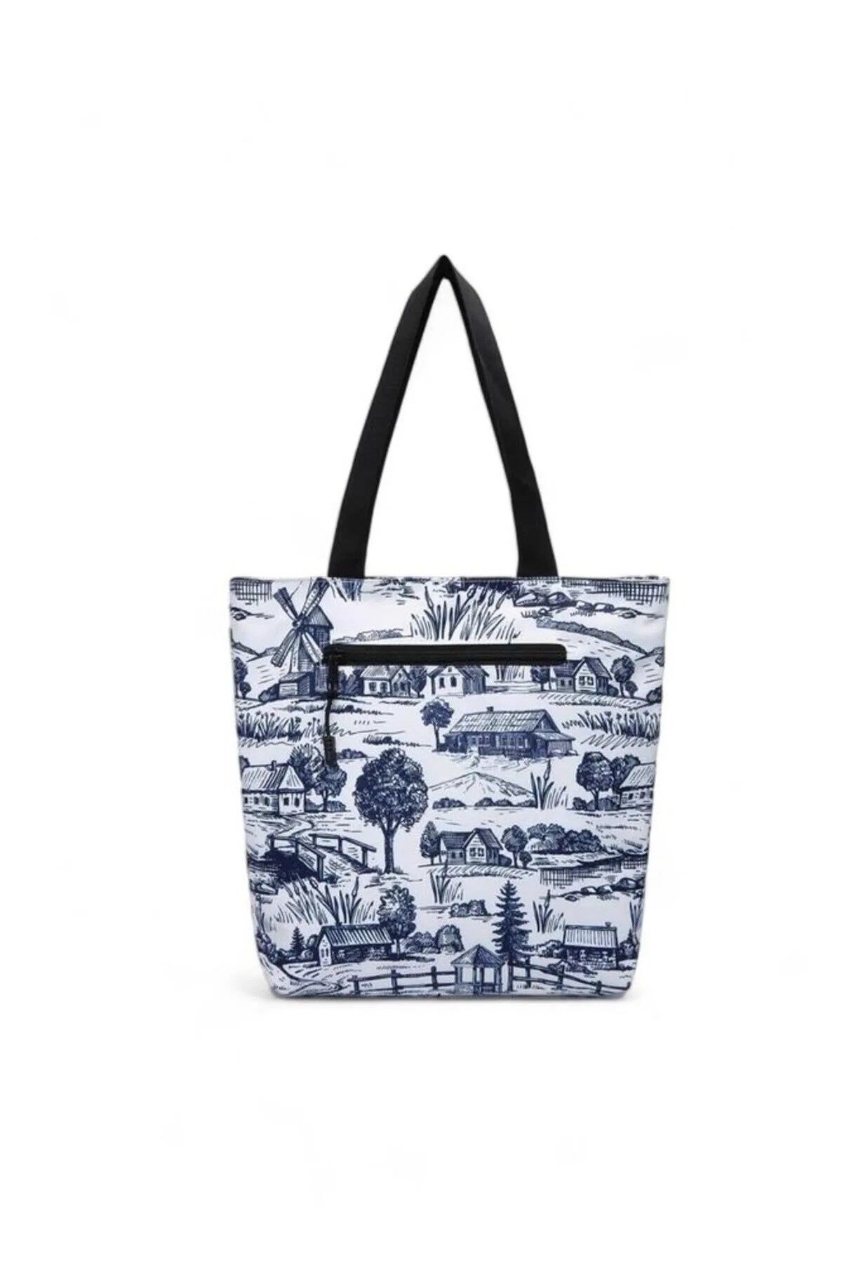 Smart Bags Printed Edition Kadın Günlük Hafif Kumaş Omuz Çantası Manzara