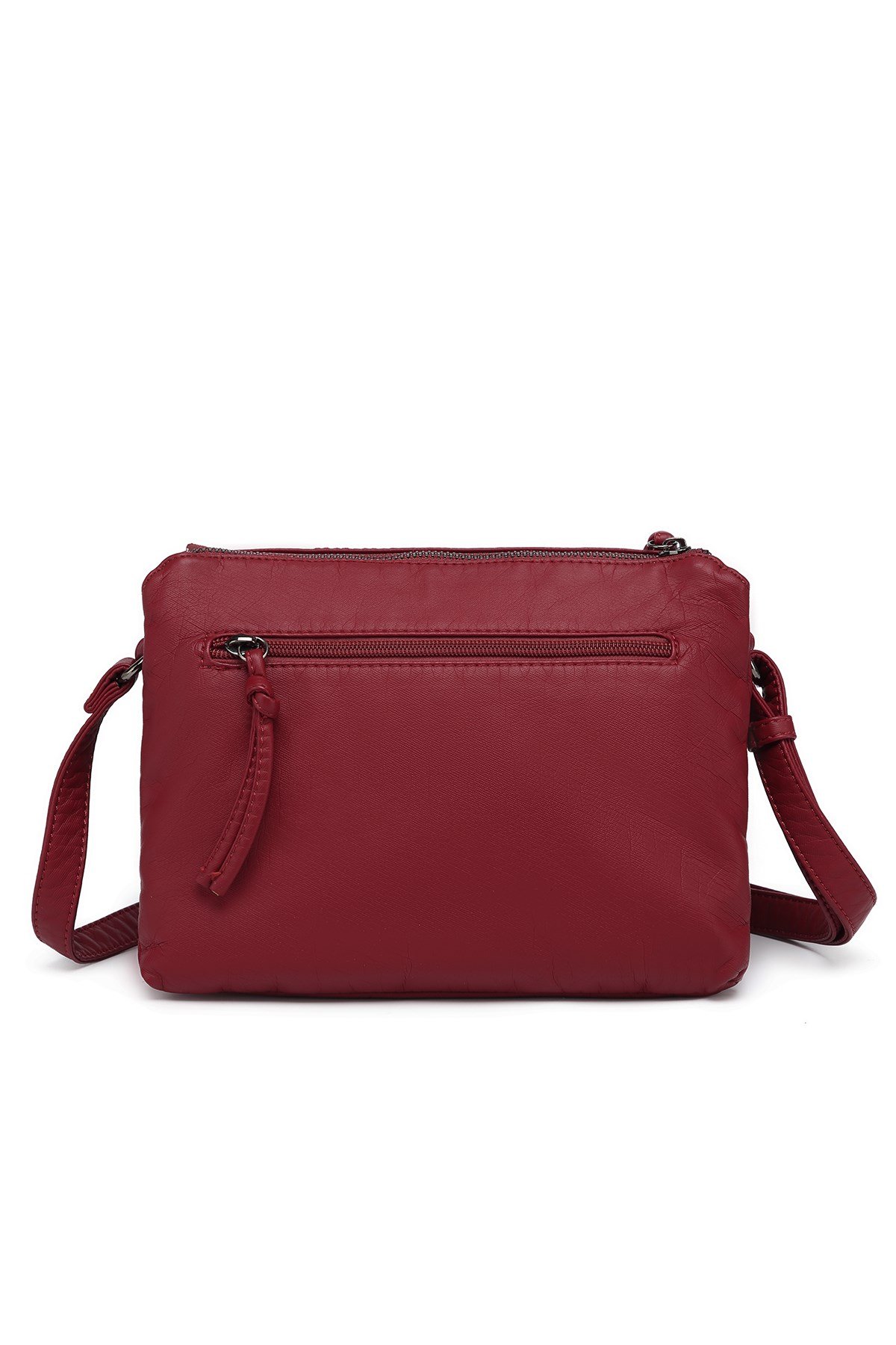 Yıkama Deri Askılı Kadın Postacı Çantası 21K Barcelona 1920