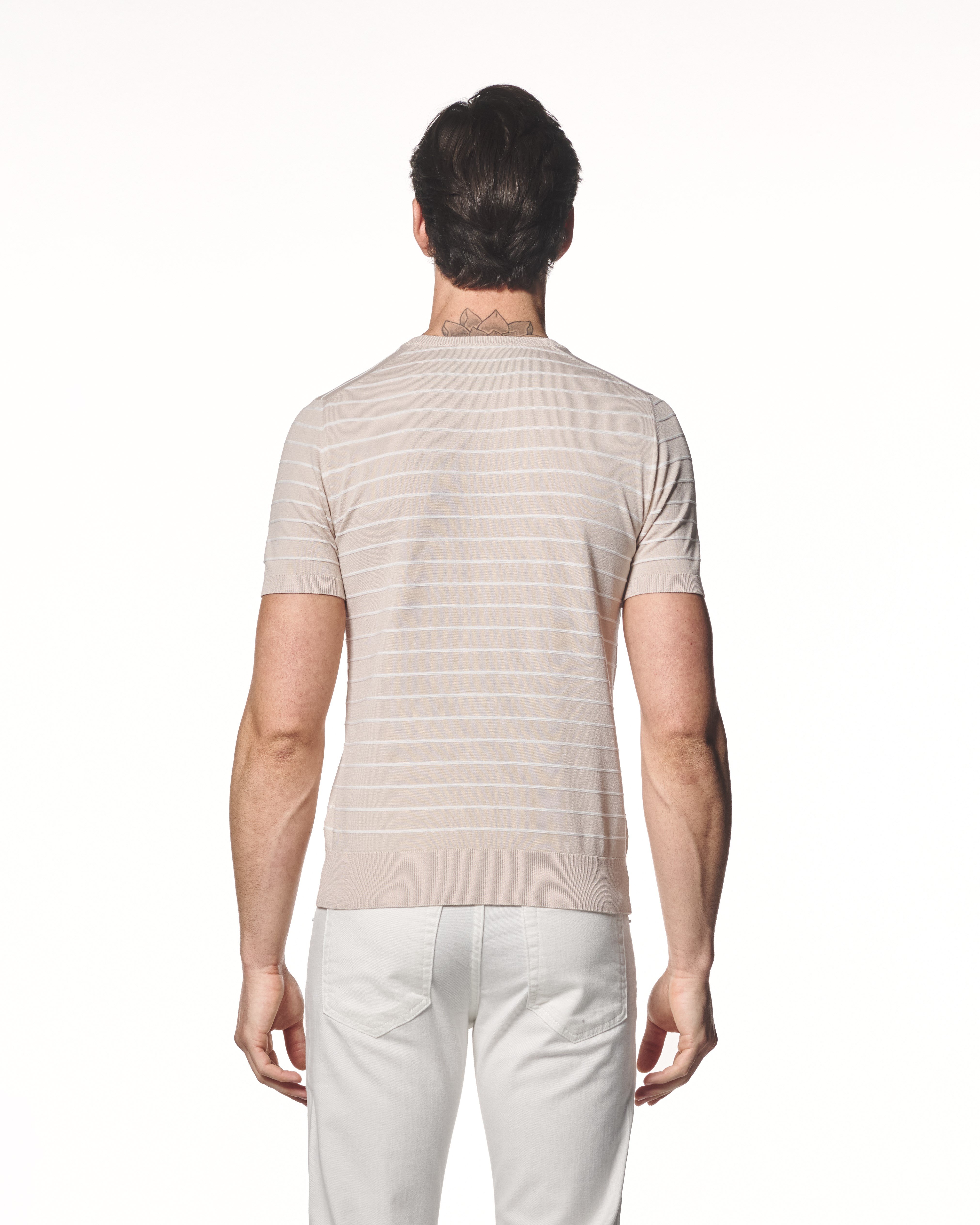 Çizgili Triko T-Shirt