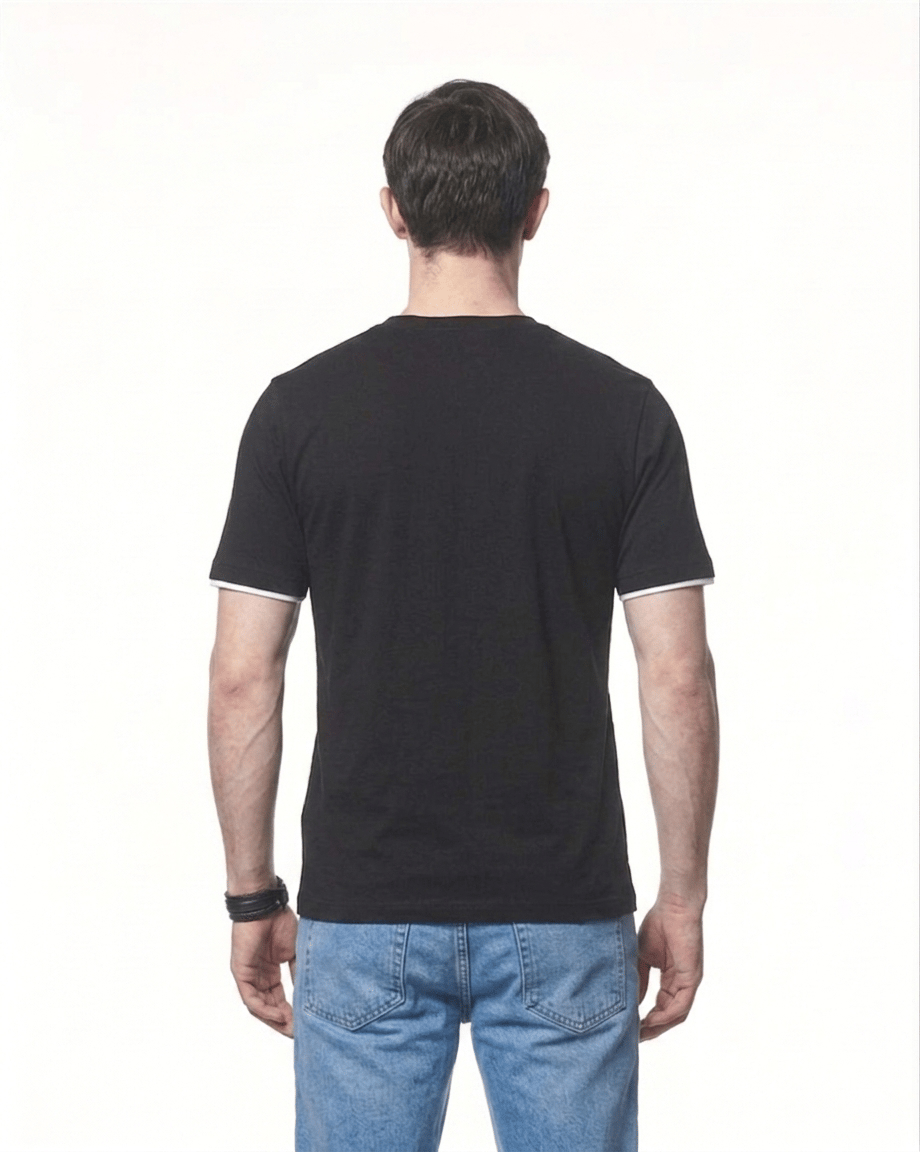 Kontrast Detaylı Pamuk Modal T-Shirt