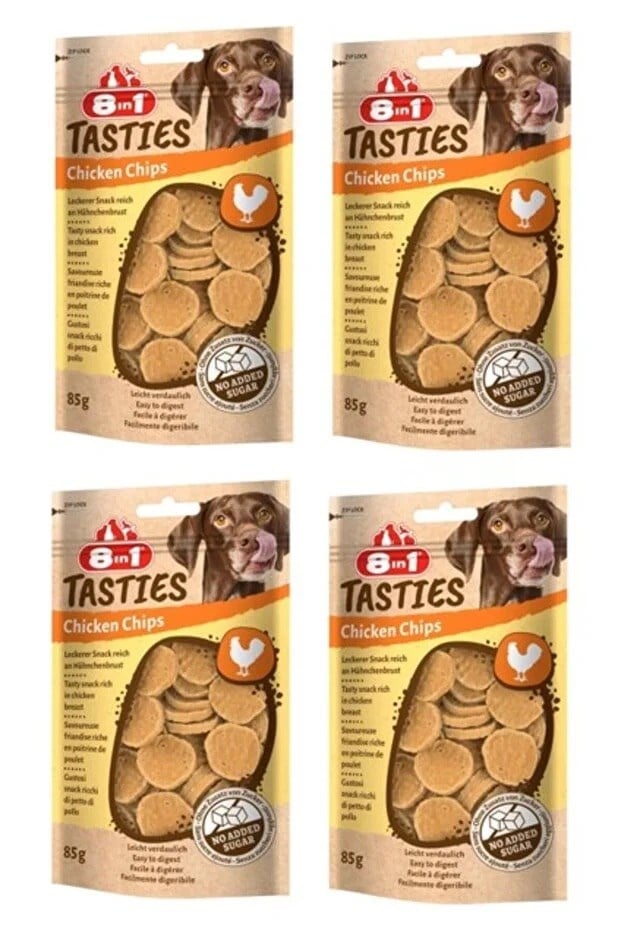  8IN1 Tasties Tavuk Cipsi Köpek Ödülü 85gr x 4 Adet