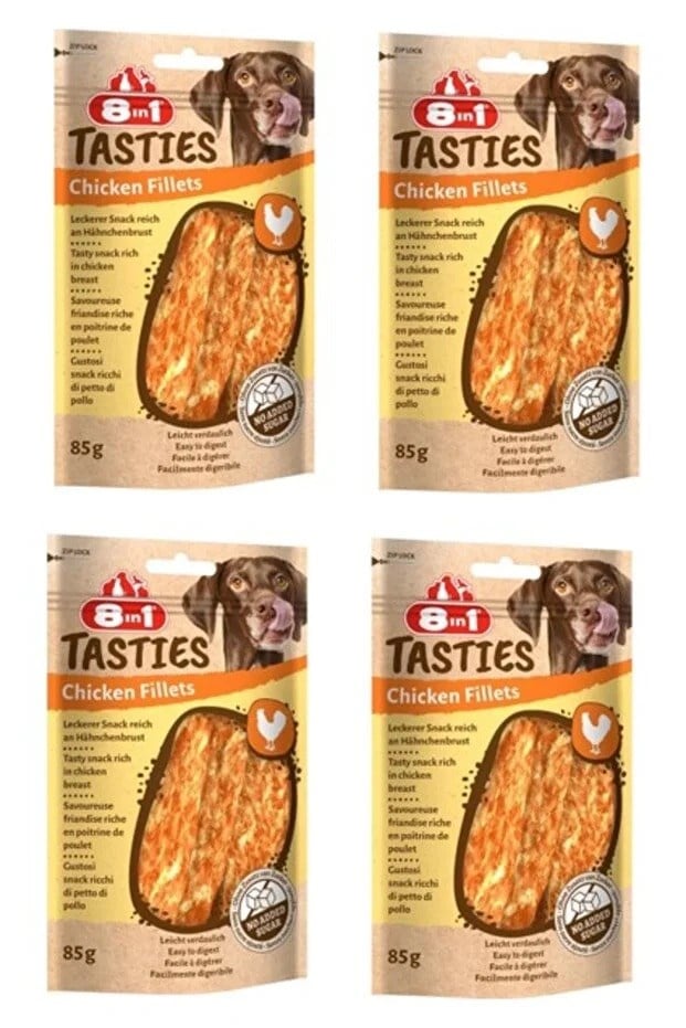  8IN1 Tasties Tavuk Fileto Köpek Ödülü 85gr x 4 Adet