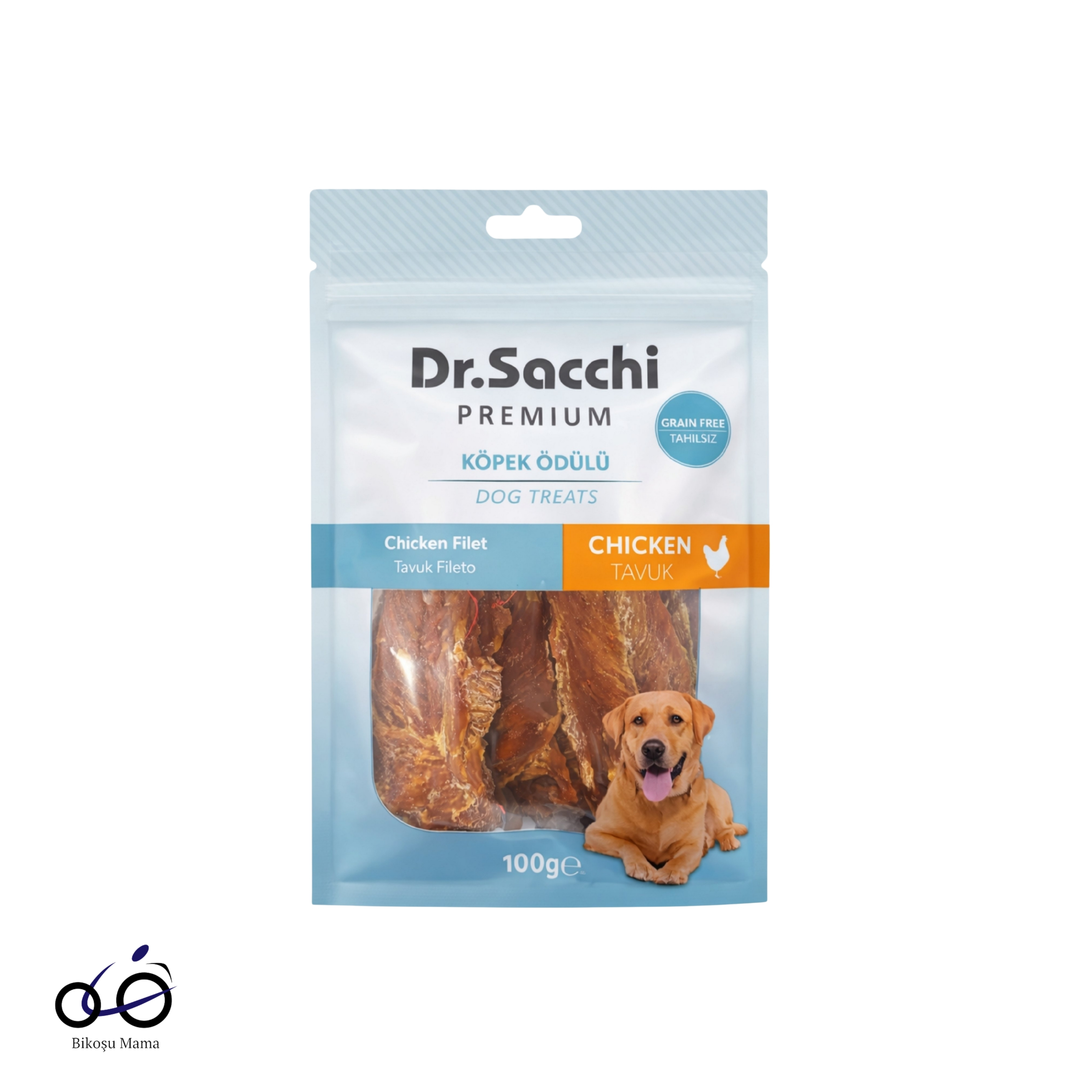 Dr.Sacchi Premium Tavuk Fileto Tahılsız Köpek Ödülü 100gr