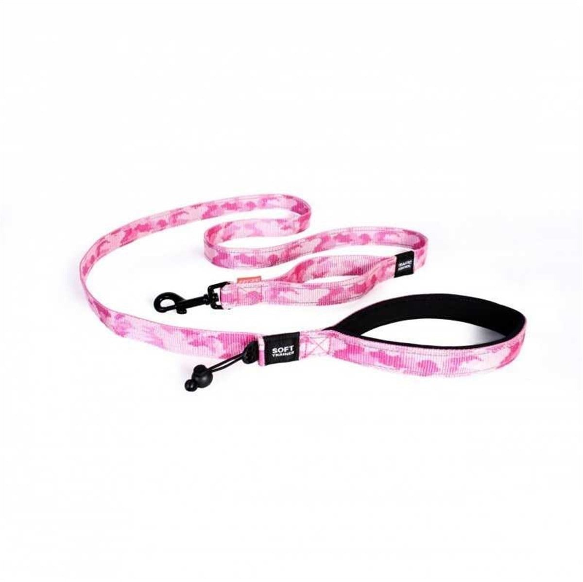 Ezydog Trainer Soft Lite Pembe Kamuflaj Kayış 12mm | Bikoşu Mama Ezydog Trainer Soft Pembe Kamuflaj Köpek Kayışı 