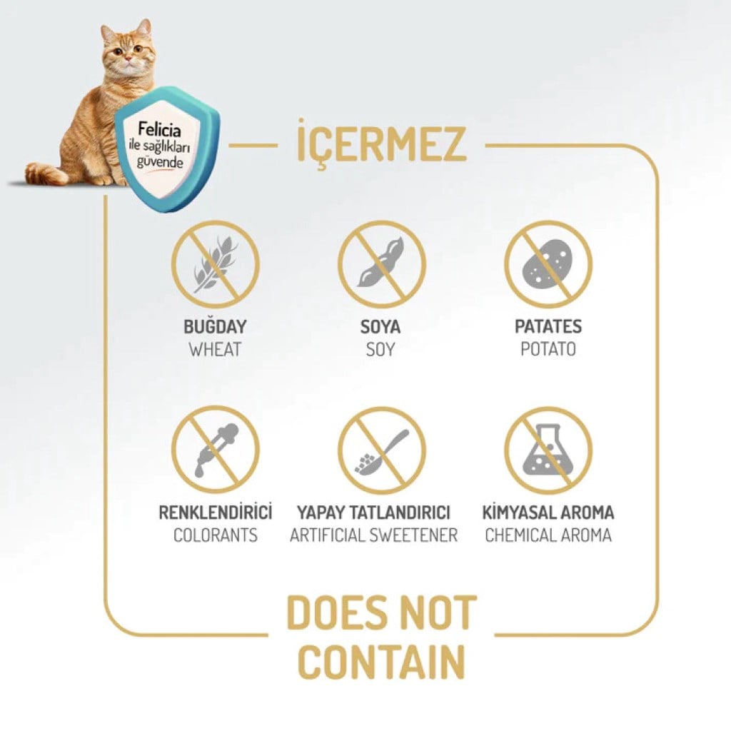  Felicia Hipoalerjenik Kolajen Destekli Somonlu Yetişkin Kedi Maması 5kg