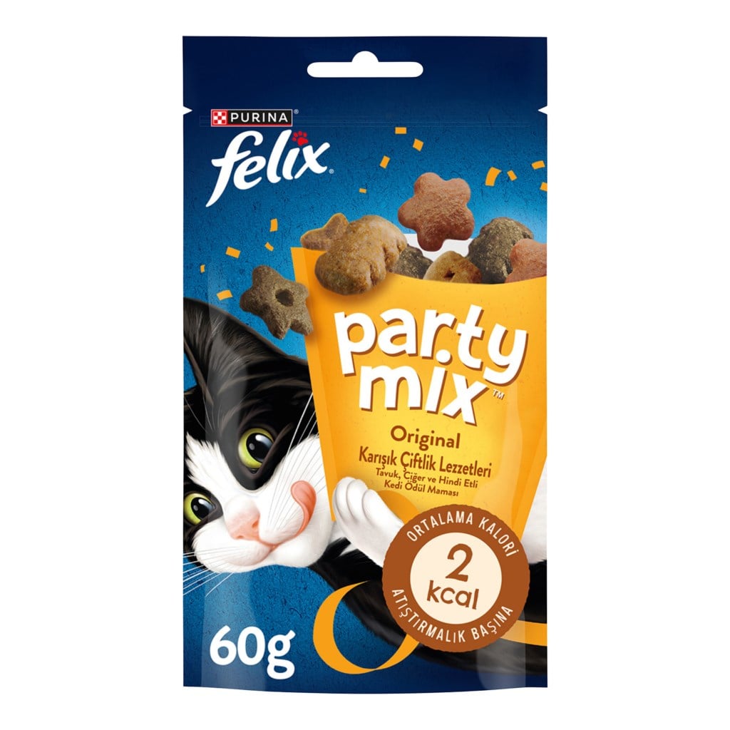  Felix Party Mix Original Karışık Çiftlik Lezzetleri Kedi Ödül Maması 60gr
