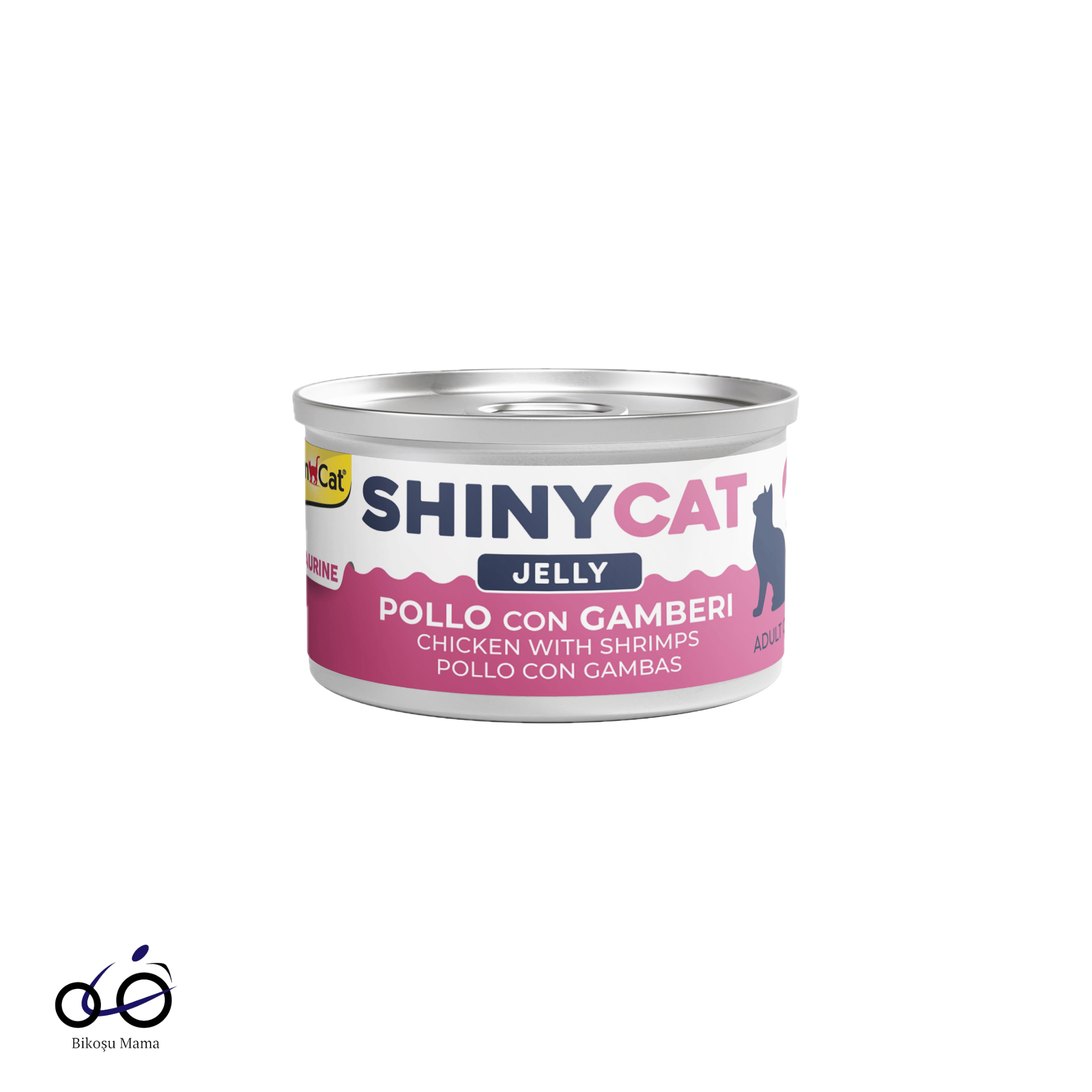  Gimcat Shinycat Jelly Jöle içinde Karidesli & Tavuk Kedi Konserve Maması 70gr