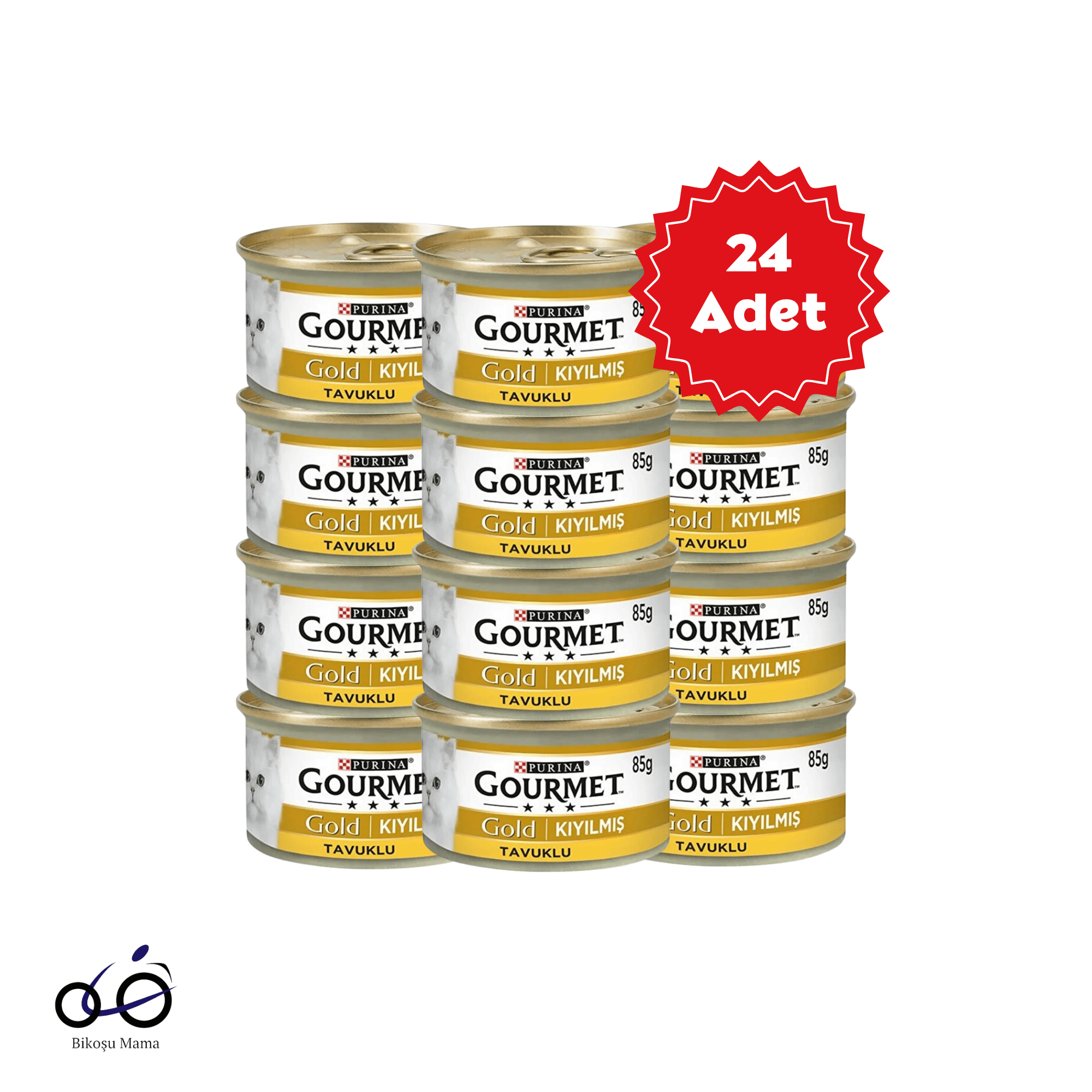 Gourmet Gold Kıyılmış Tavuklu Kedi Konservesi 24x85gr | Kedi Konserve Mamaları   Gourmet Gold Kıyılmış Tavuklu Kedi Konservesi 24x85gr