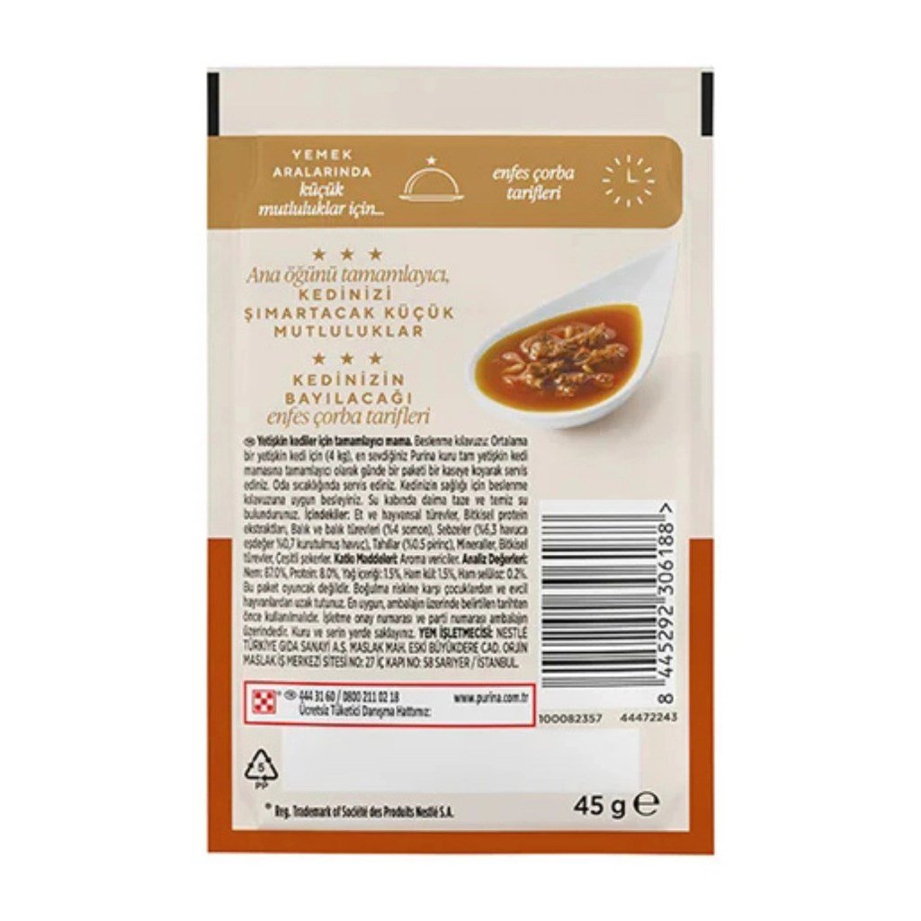  Gourmet Soup Royale Somonlu Kedi Çorbası 45gr (15'li Set)