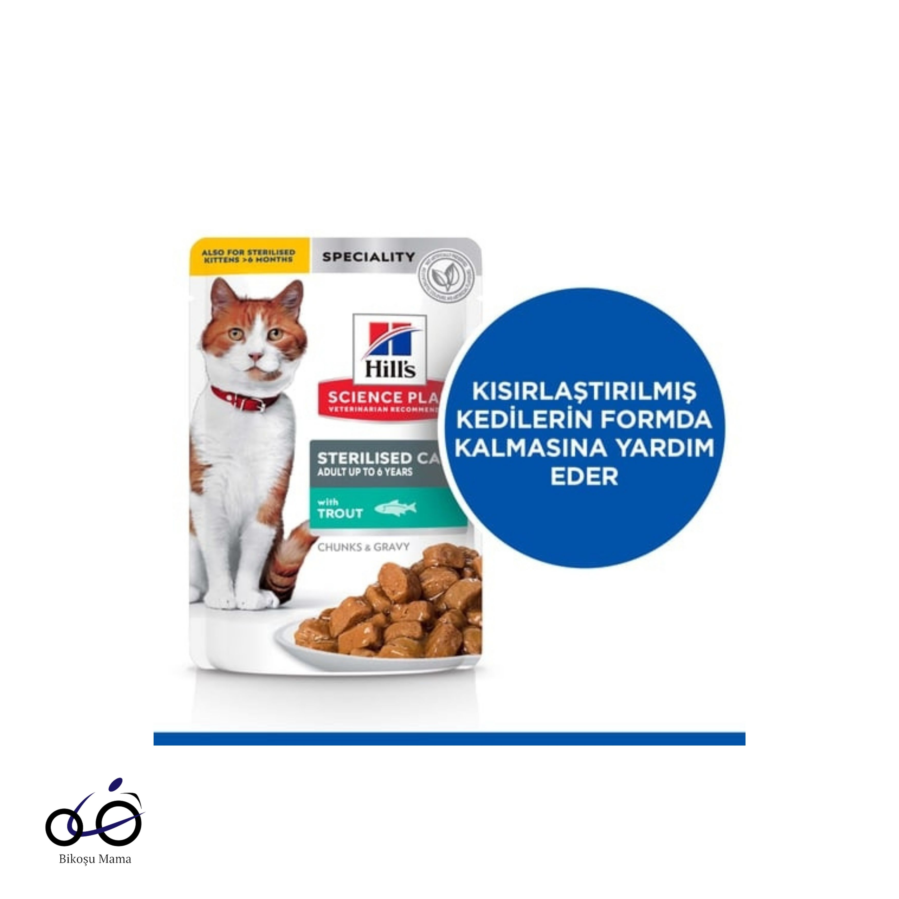 Hill's SCIENCE PLAN Chunks & Gravy Alabalıklı Kısırlaştırılmış Kedi Yaş Maması 85gr