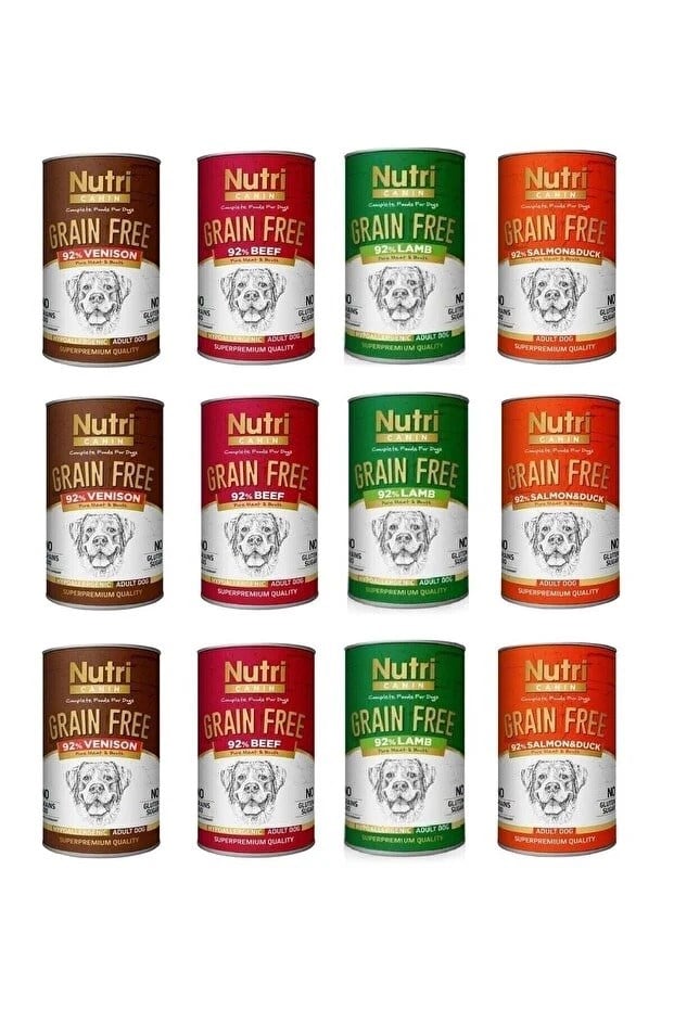  Nutri Canin Karışık Set Yetişkin Köpek Konservesi 400gr (12 Adet)